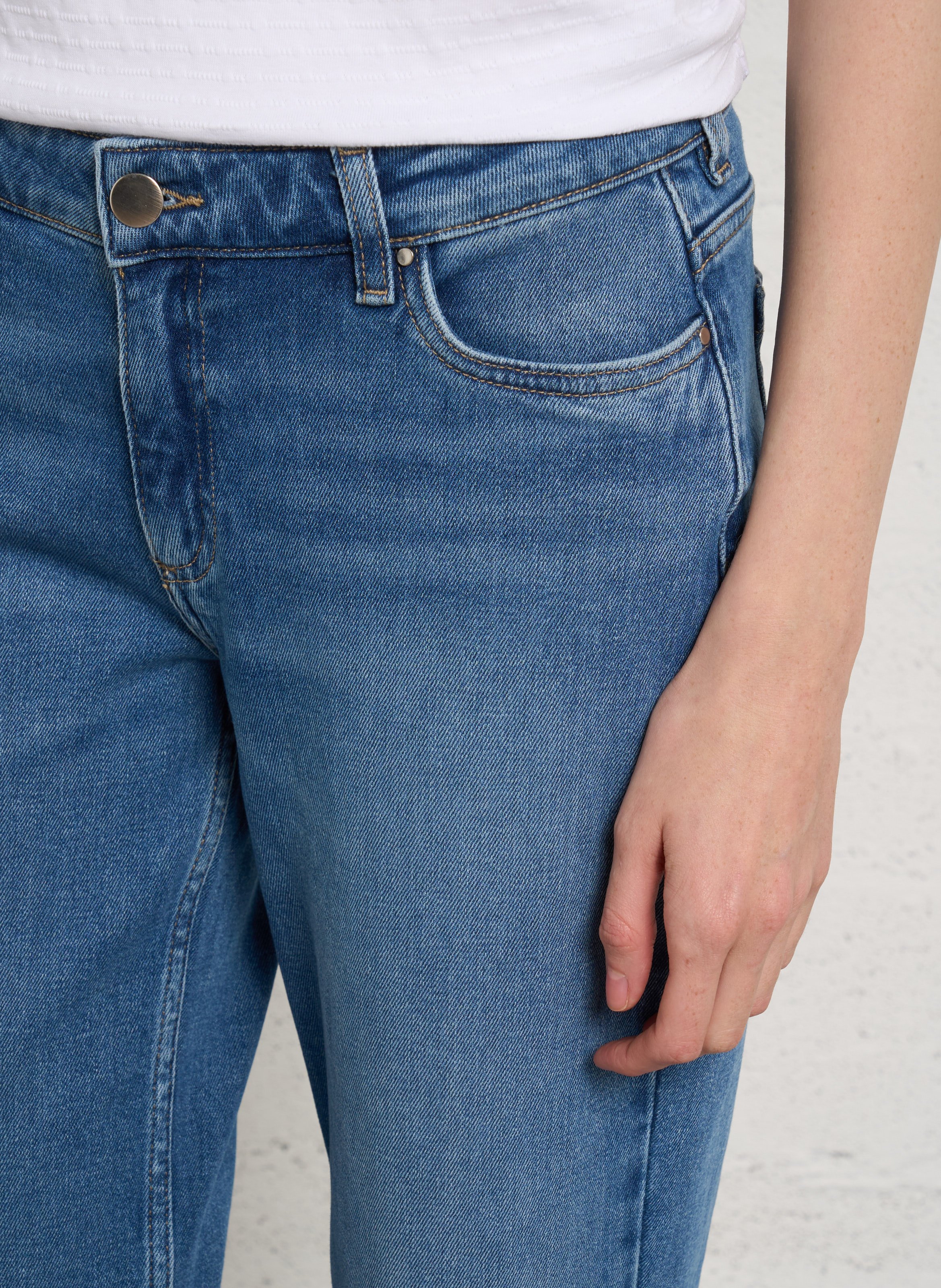 Jean droit en coton mélangé robin MAISON 123 Bleu