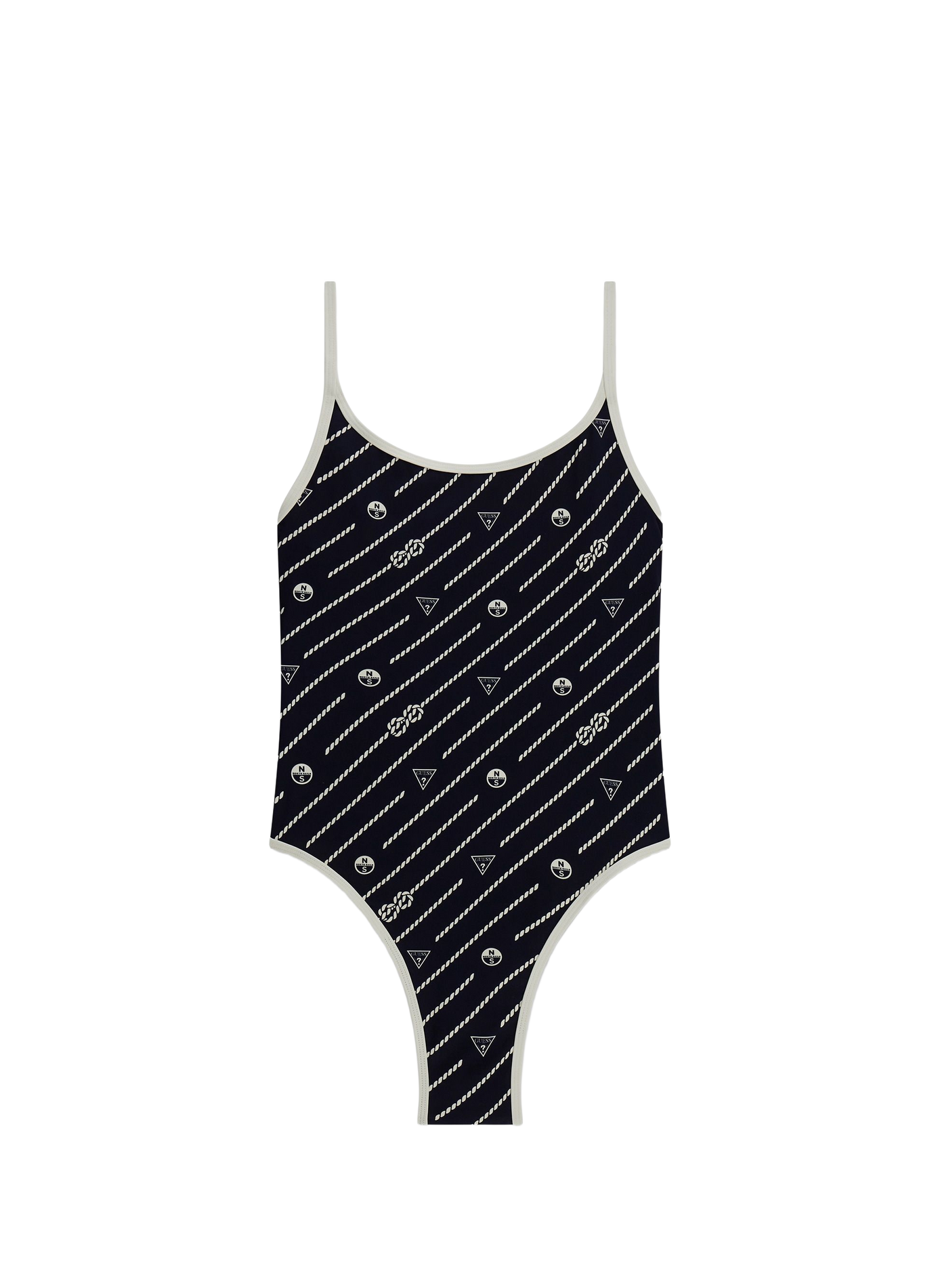 One-piece logo swimsuit GUESS Multicolour