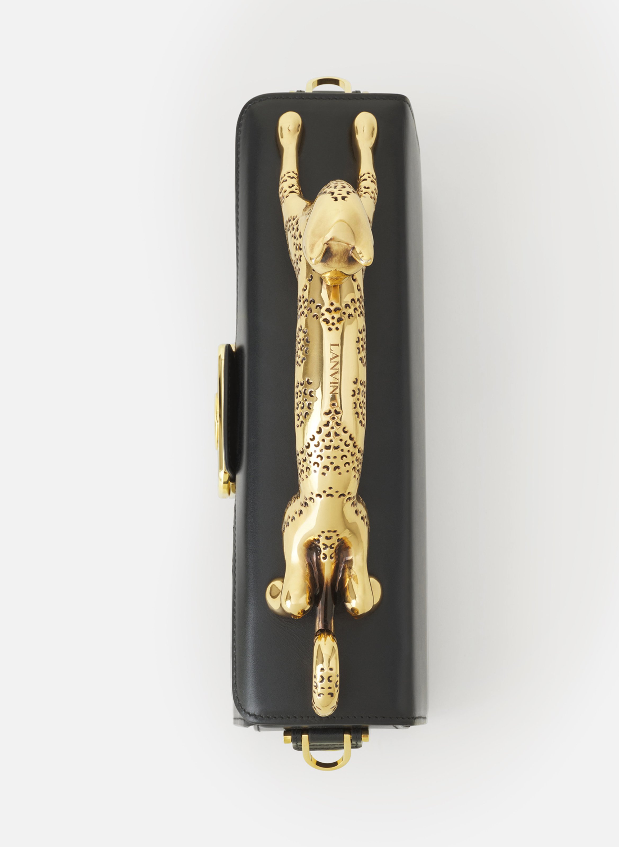 Sac pencil cat en cuir LANVIN Noir