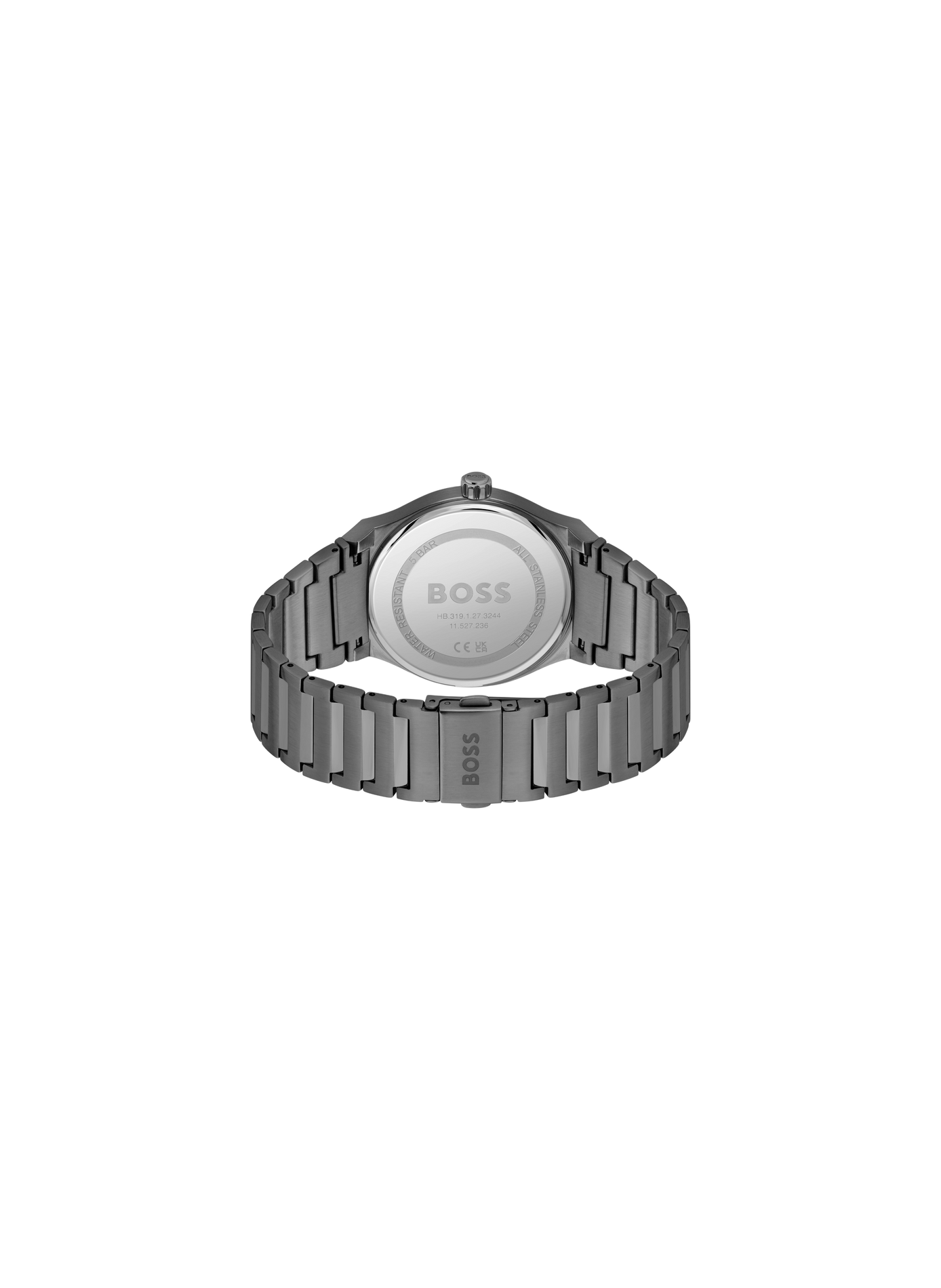 Montre quartz Candor en acier inoxydable BOSS MONTRES Gris