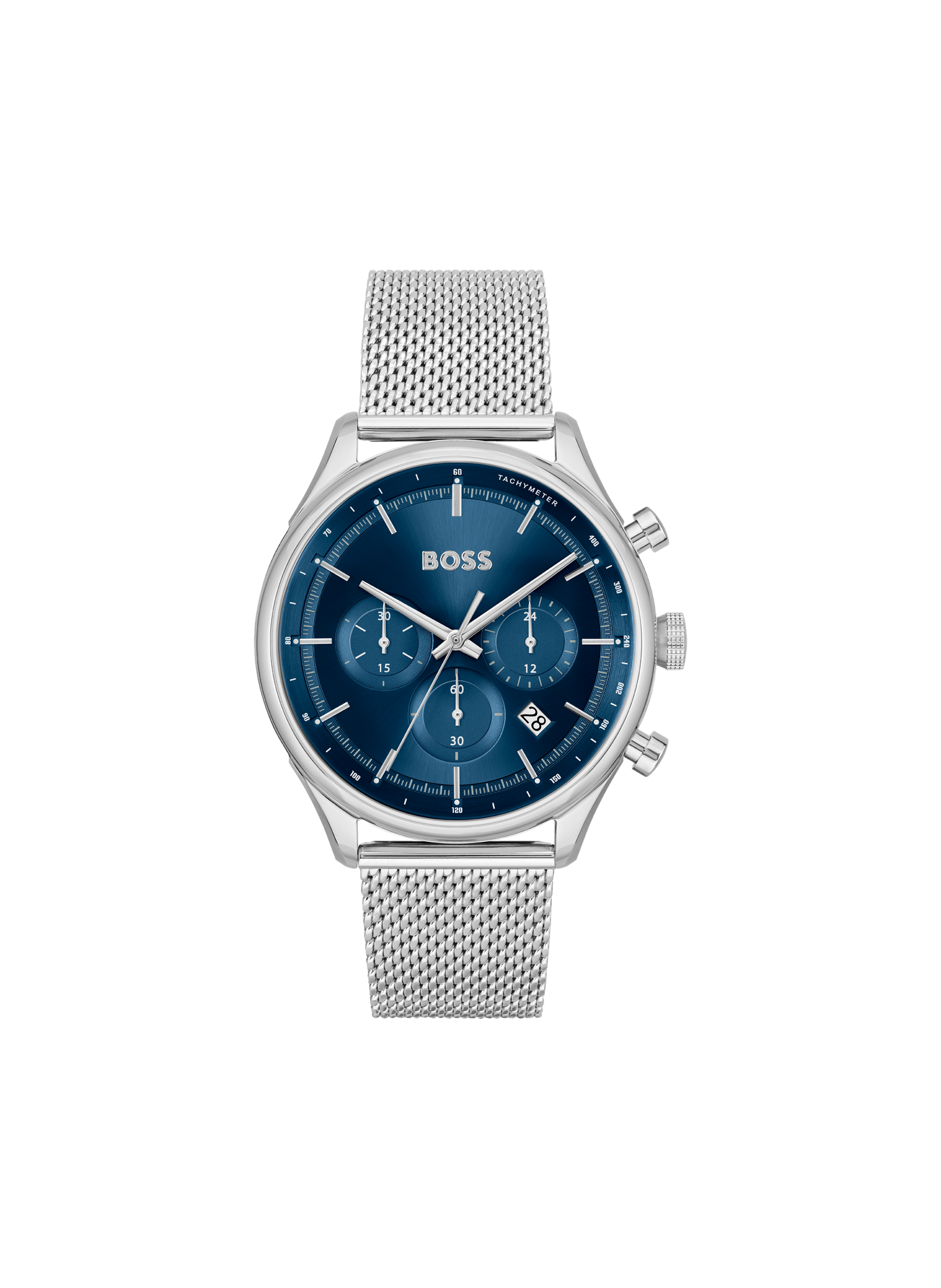 Quartz watch Gregor in stainless steel BOSS Blue
