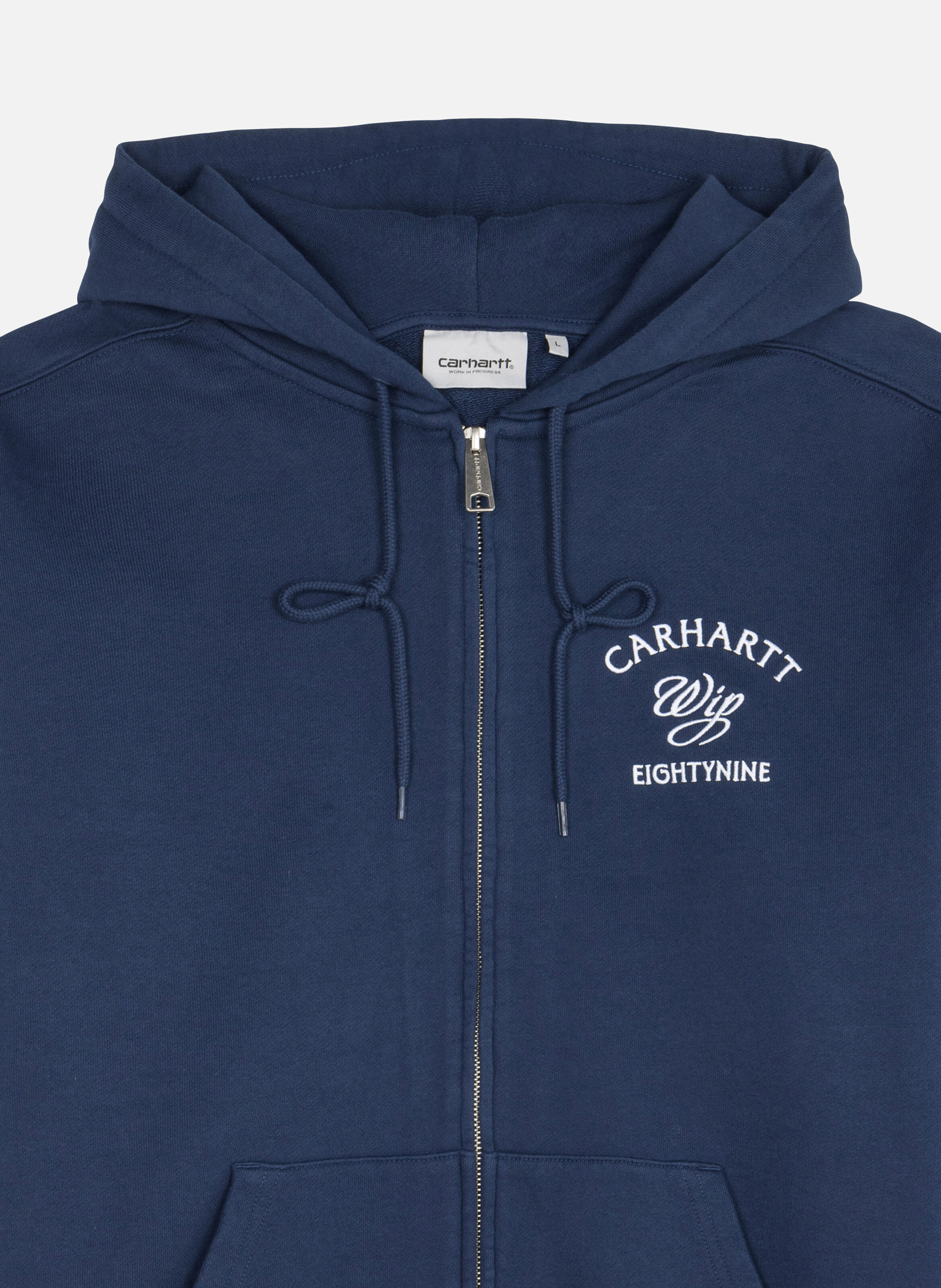 Hoodie zippé hooded eightynine sweat jacket CARHARTT WIP Bleu