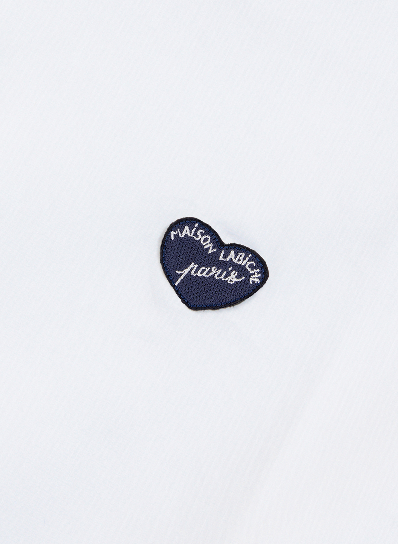 Straight classic collar shirt in blended cotton MAISON LABICHE White