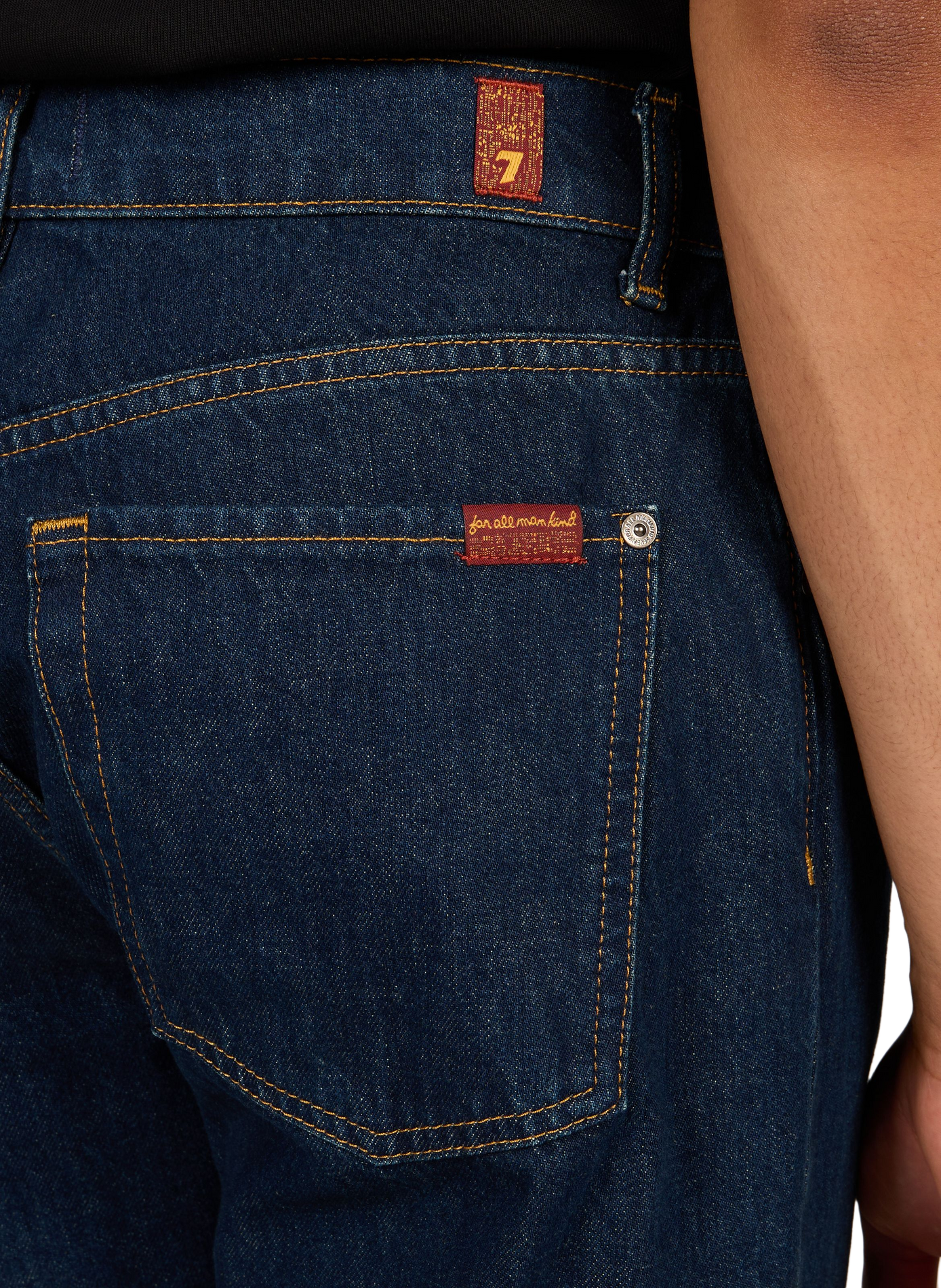 Modern straight leg jeans in cotton 7 FOR ALL MANKIND Blue