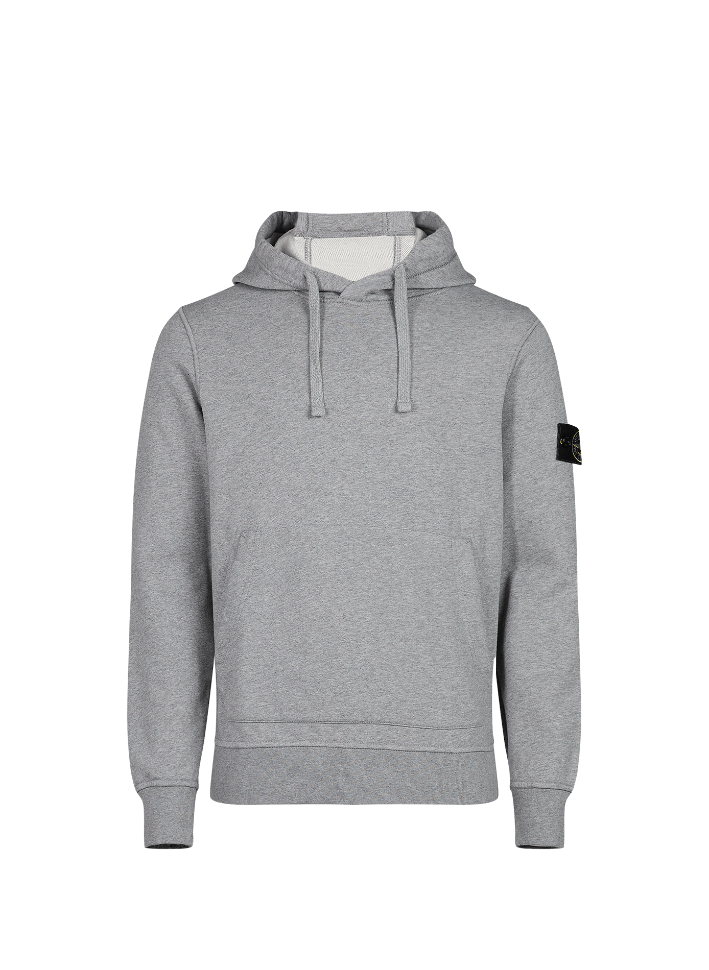Gerader Kapuzenpullover aus Baumwolle STONE ISLAND Grau
