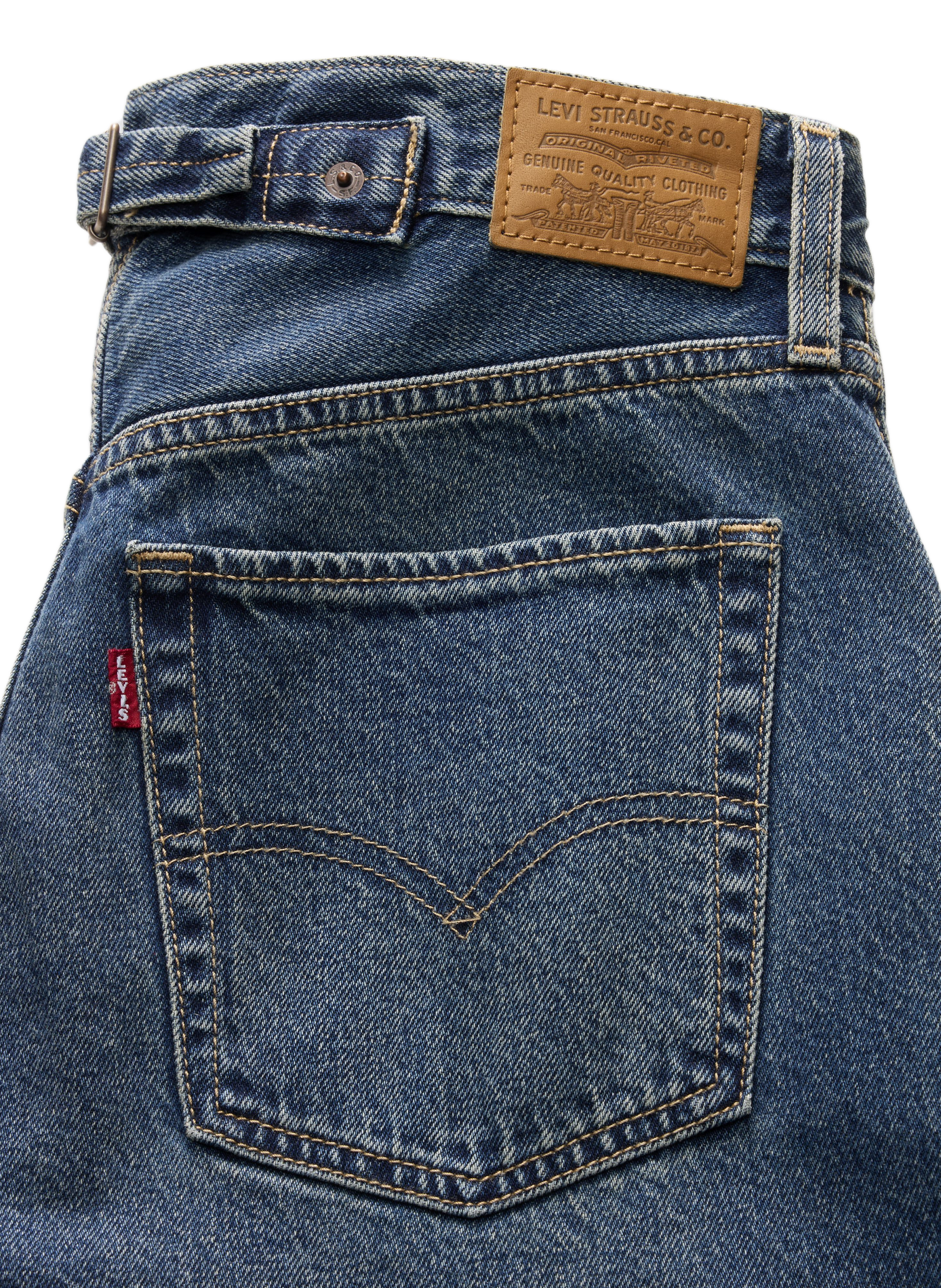 Losse Taper jeans van katoen LEVI'S Blauw