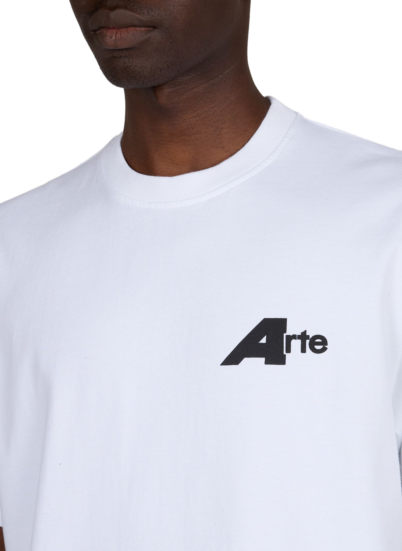 Tee-shirt oversize col rond en coton imprimé ARTE ANTWERP Blanc