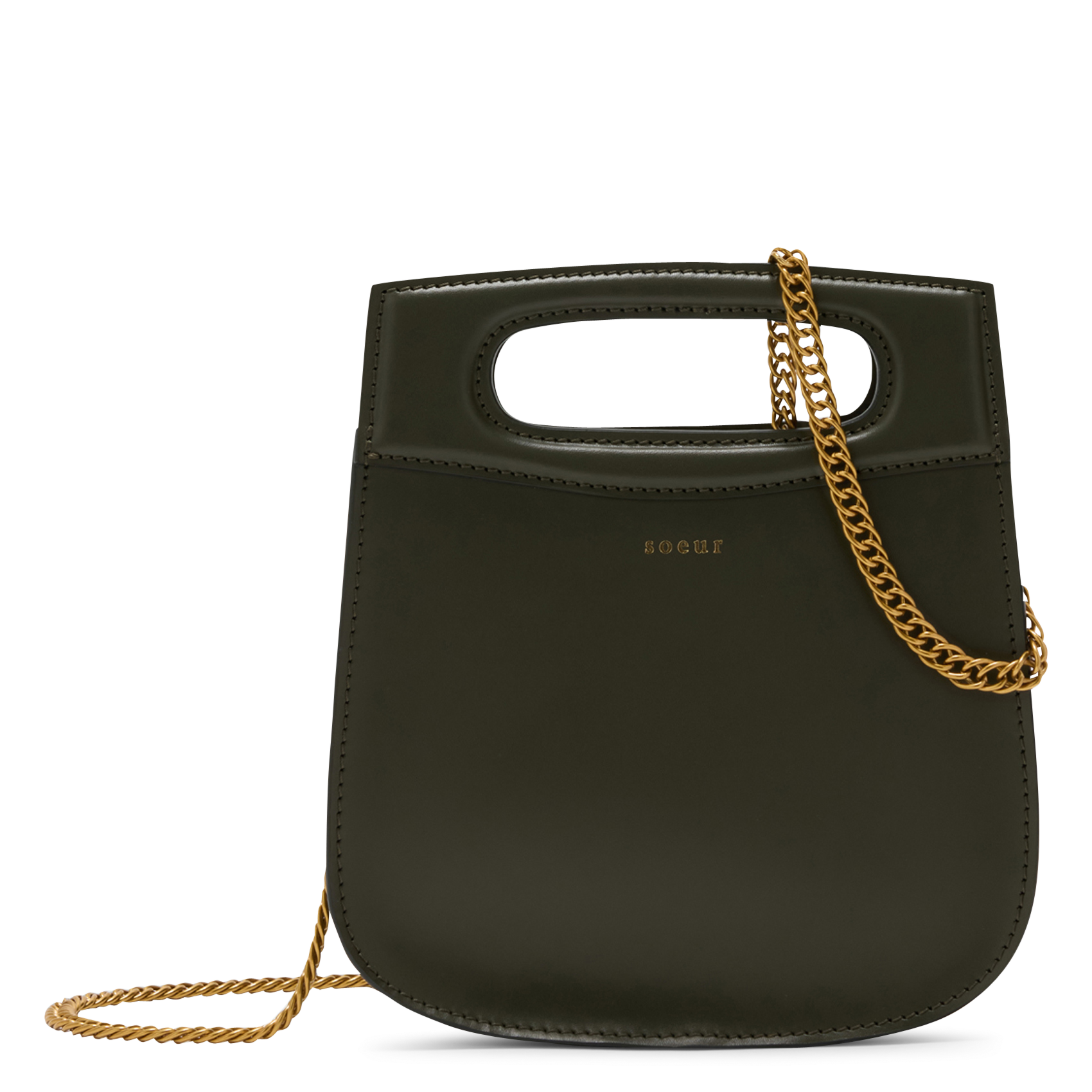 Sac bandoulière en cuir cheri mini SOEUR Vert