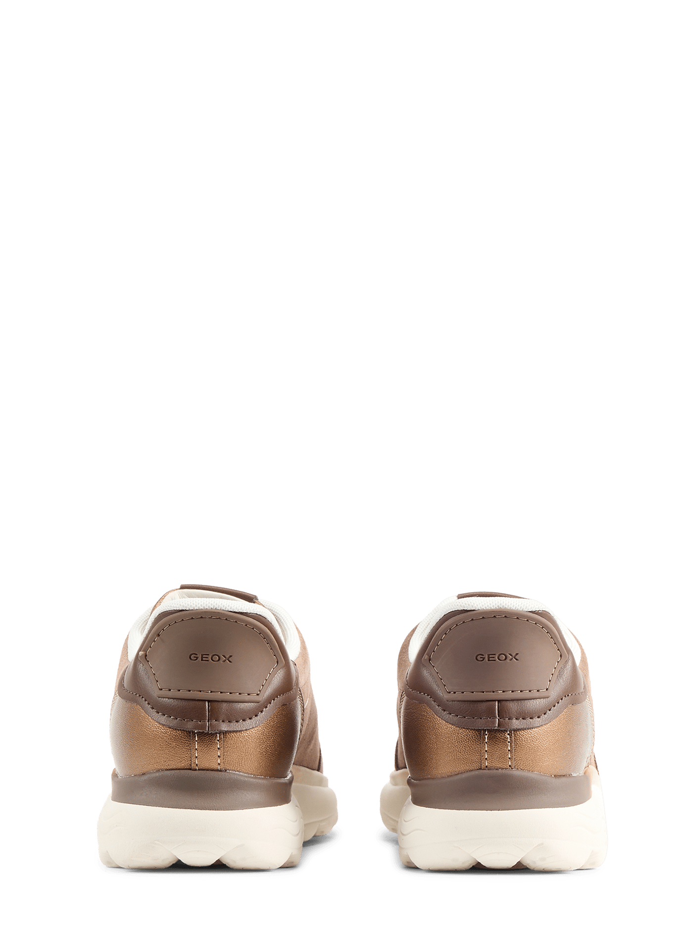 Spherica Plus suede leather sneakers GEOX Brown