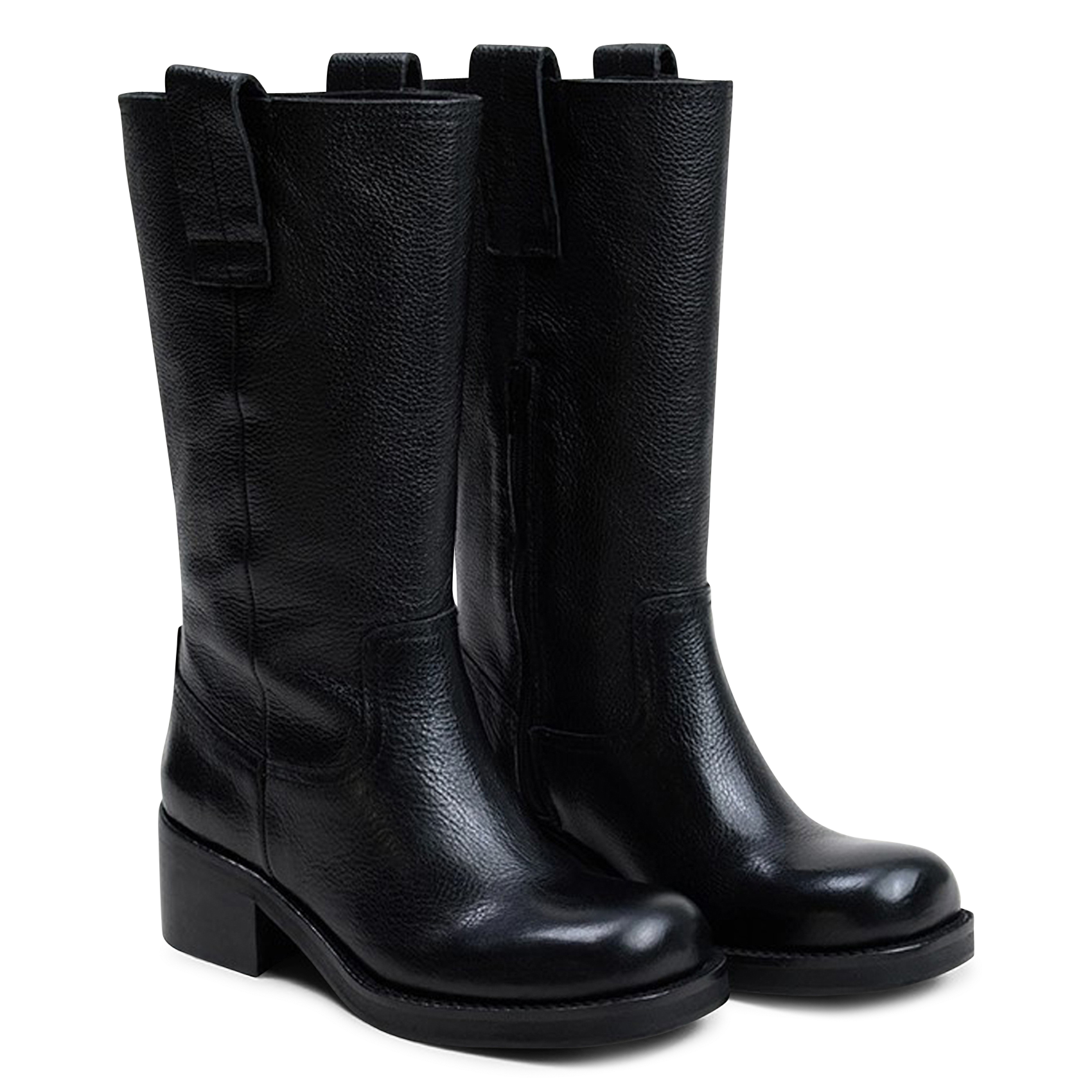 Bottes en cuir bichette JONAK Noir