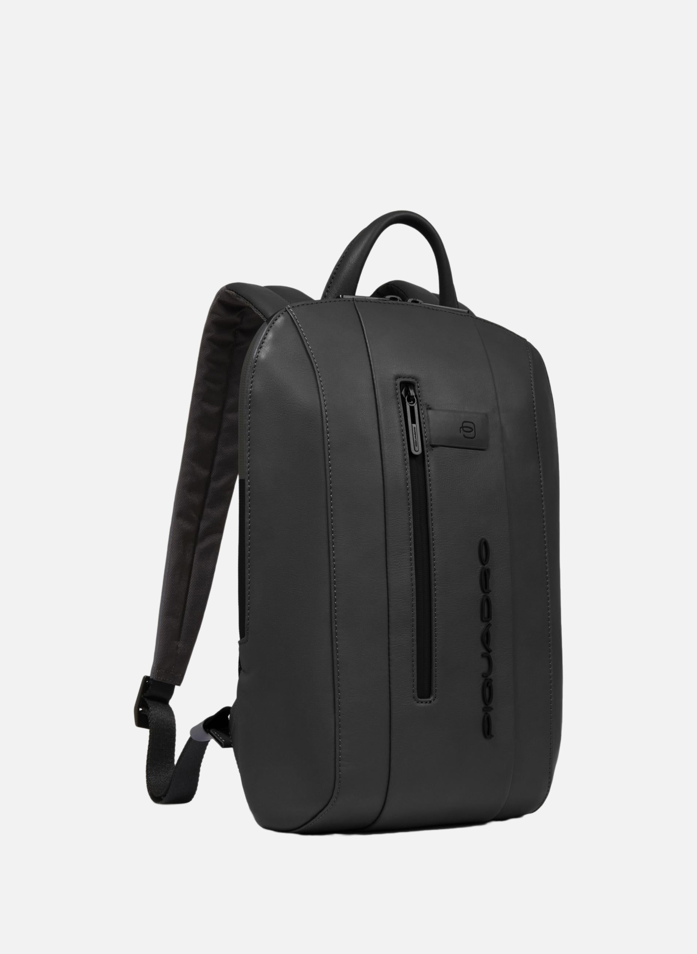 Sac à dos pour ordinateur 14", petit fomat PIQUADRO Noir
