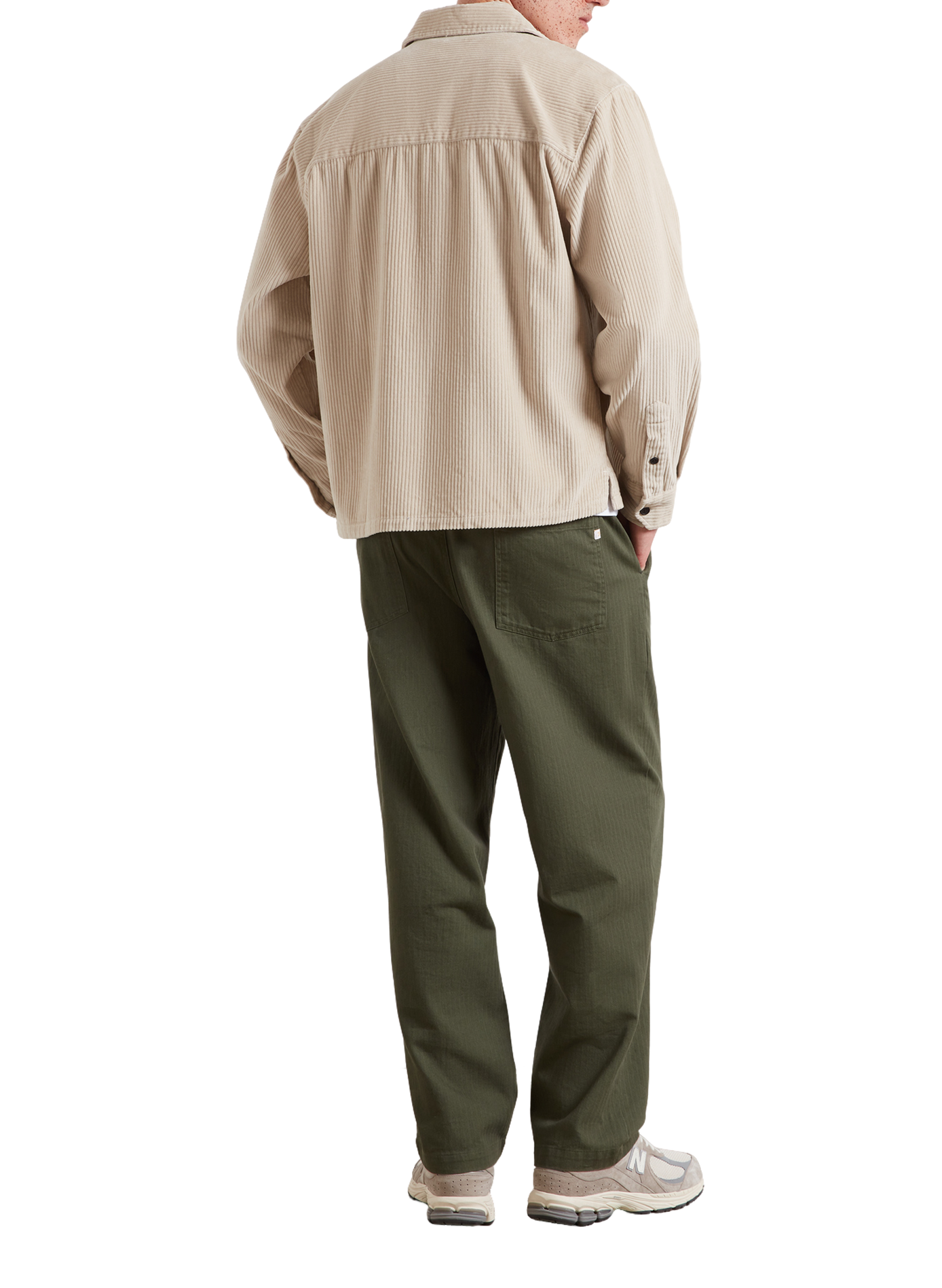 Surchemise en effet velours en coton FARAH Beige