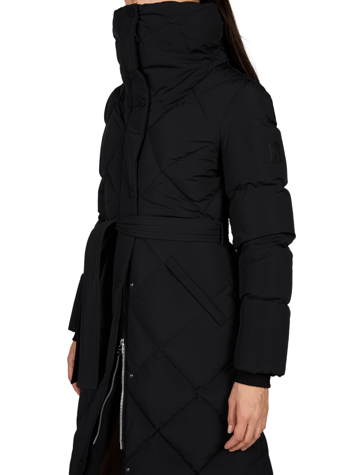 Langer Laurella Daunenjacke MACKAGE Schwarz