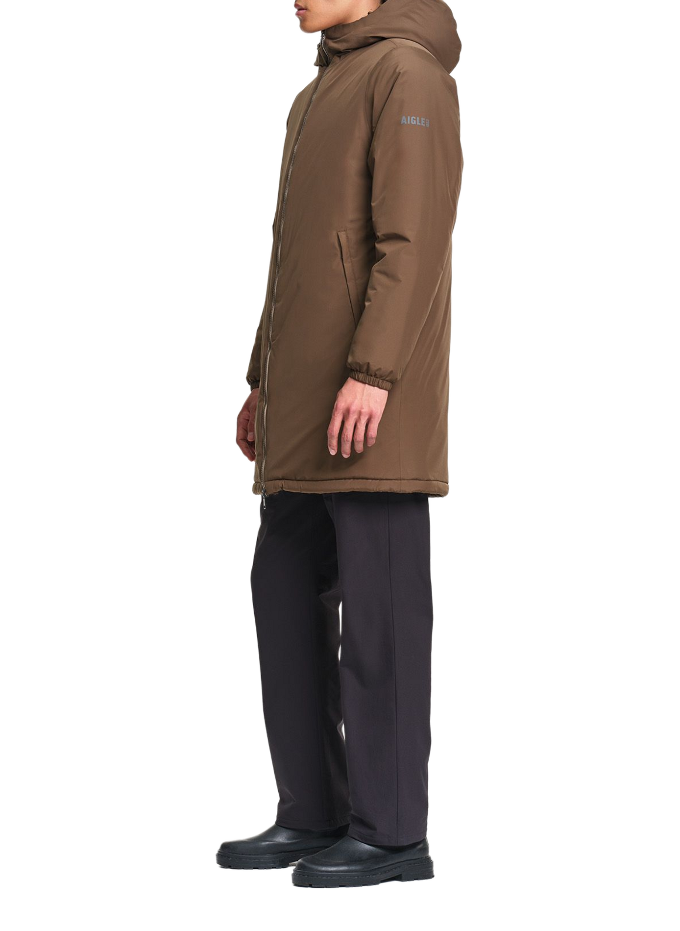 Parka droit à capuche | Marron AIGLE Homme