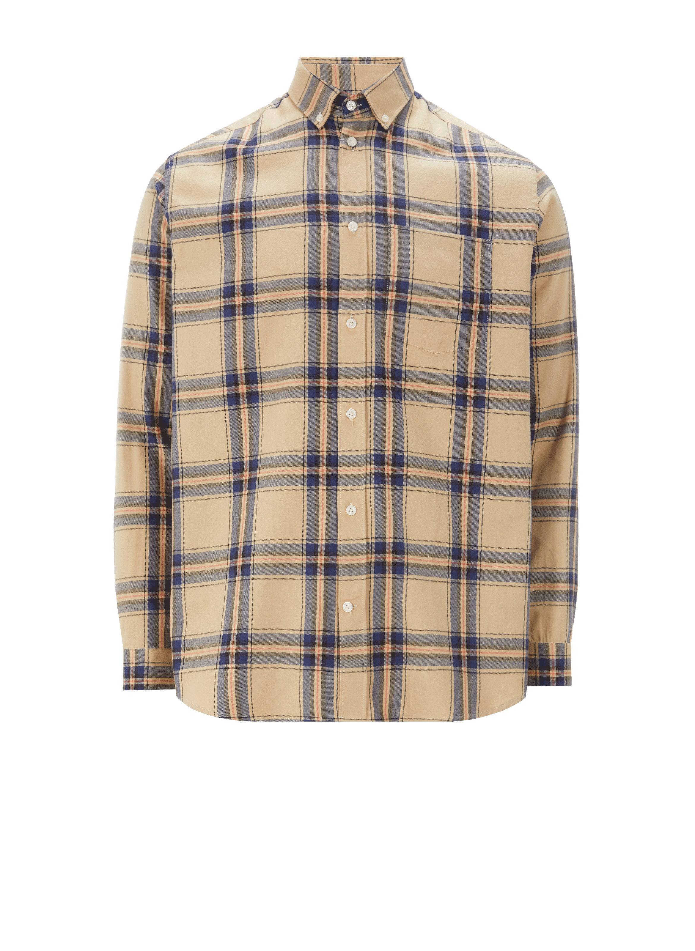 AU PRINTEMPS PARIS Cotton check shirt Green