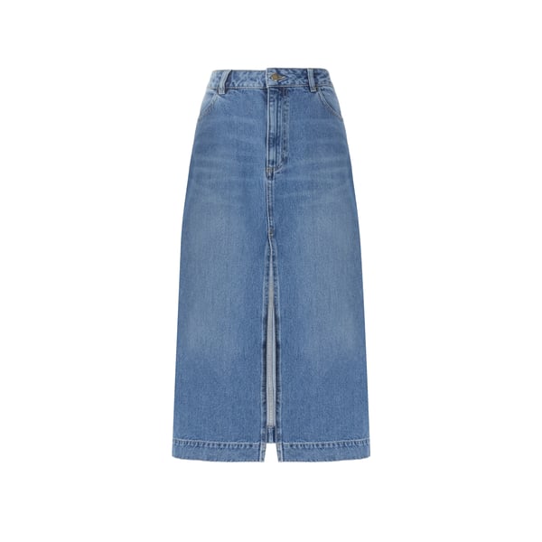 Jupe midi en jean