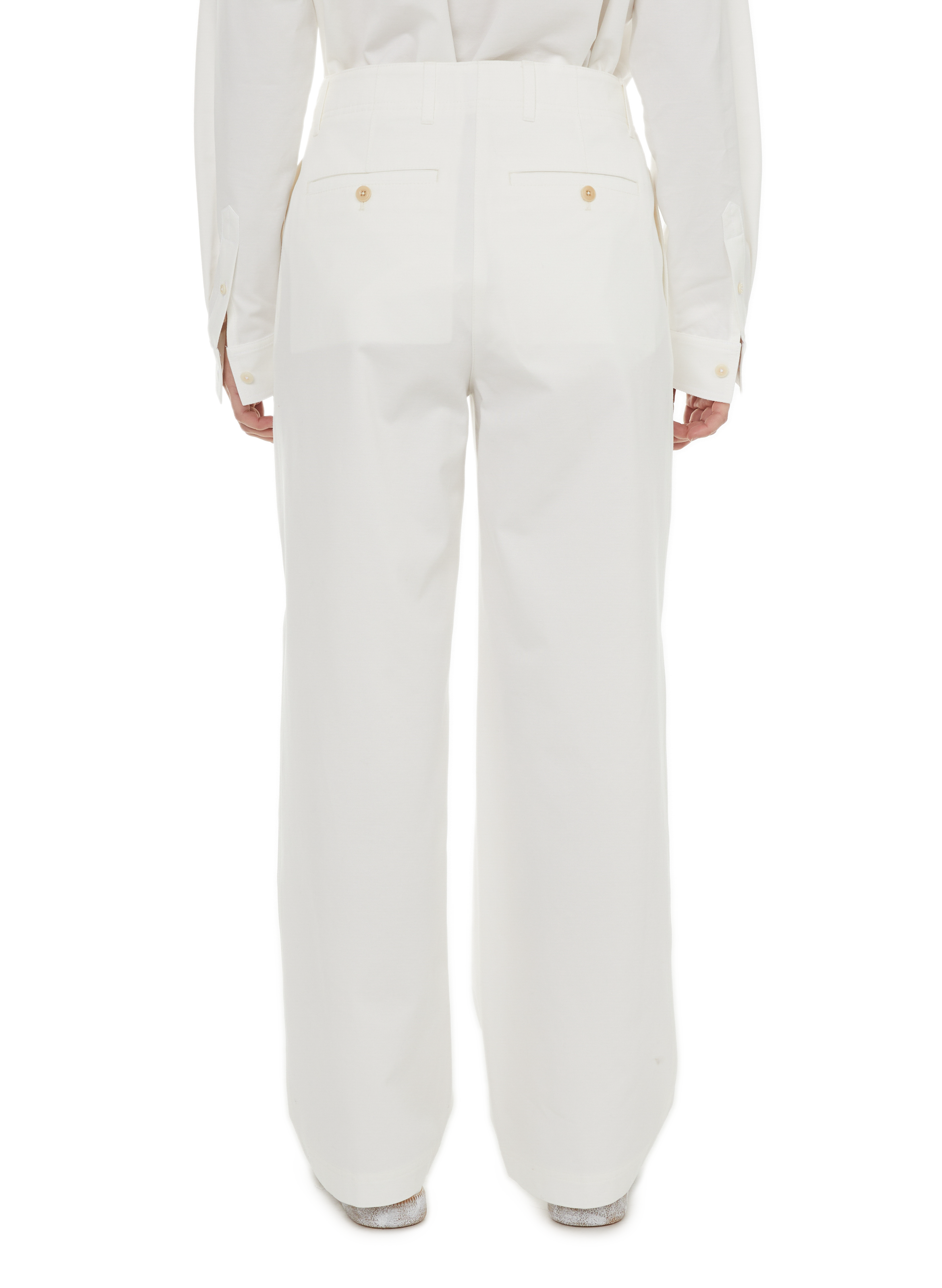 Wide-leg trousers TOTEME White