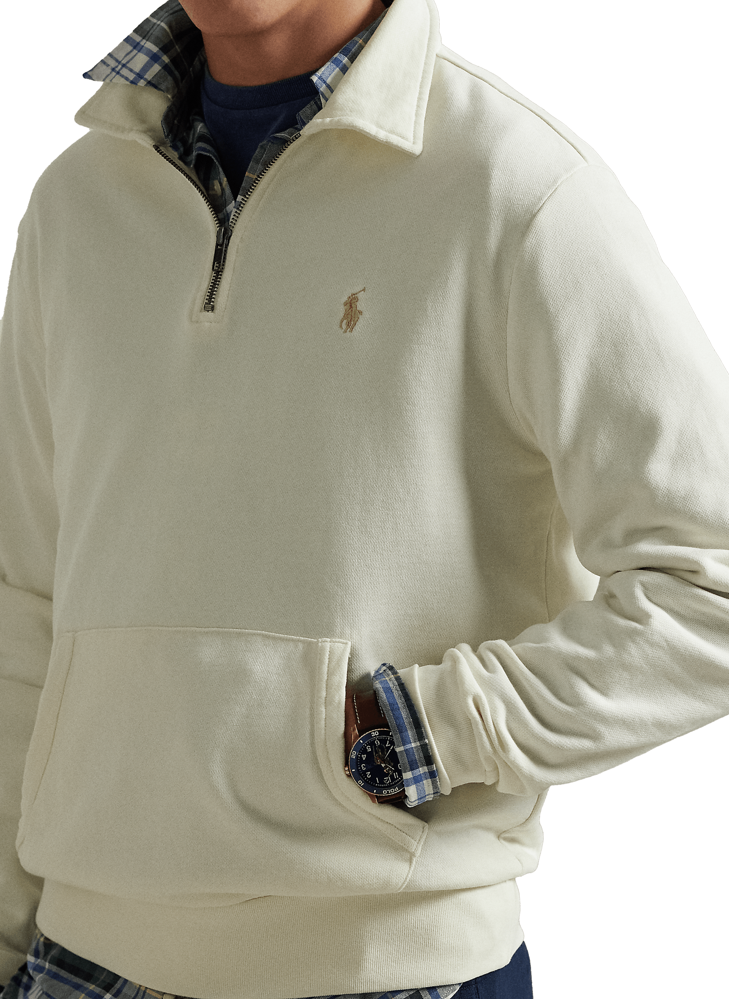 Sweatshirt à col zippé POLO RALPH LAUREN Beige
