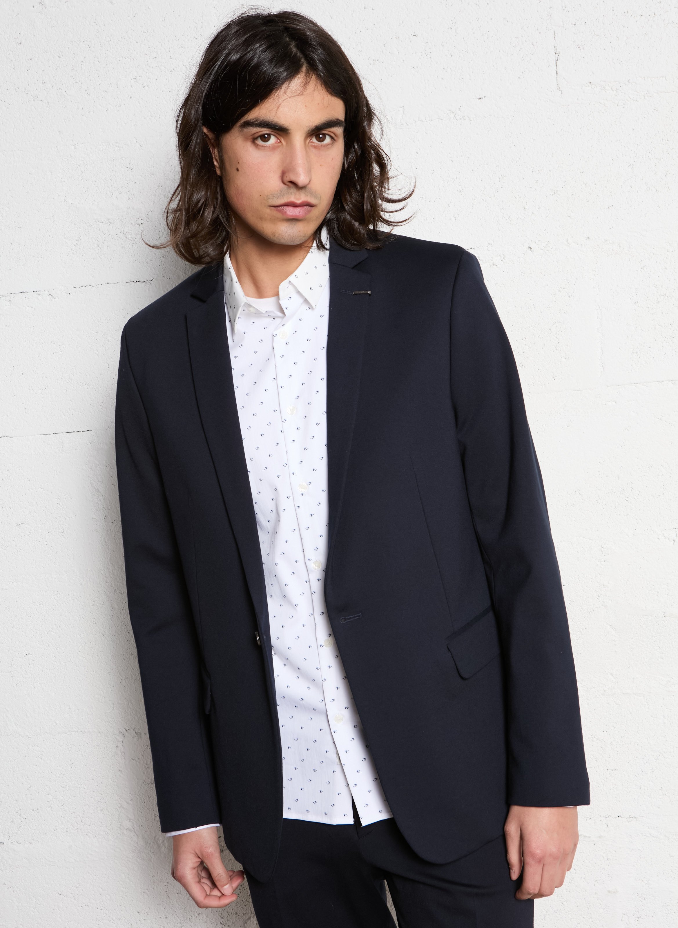 Veste de costume droite IKKS Bleu