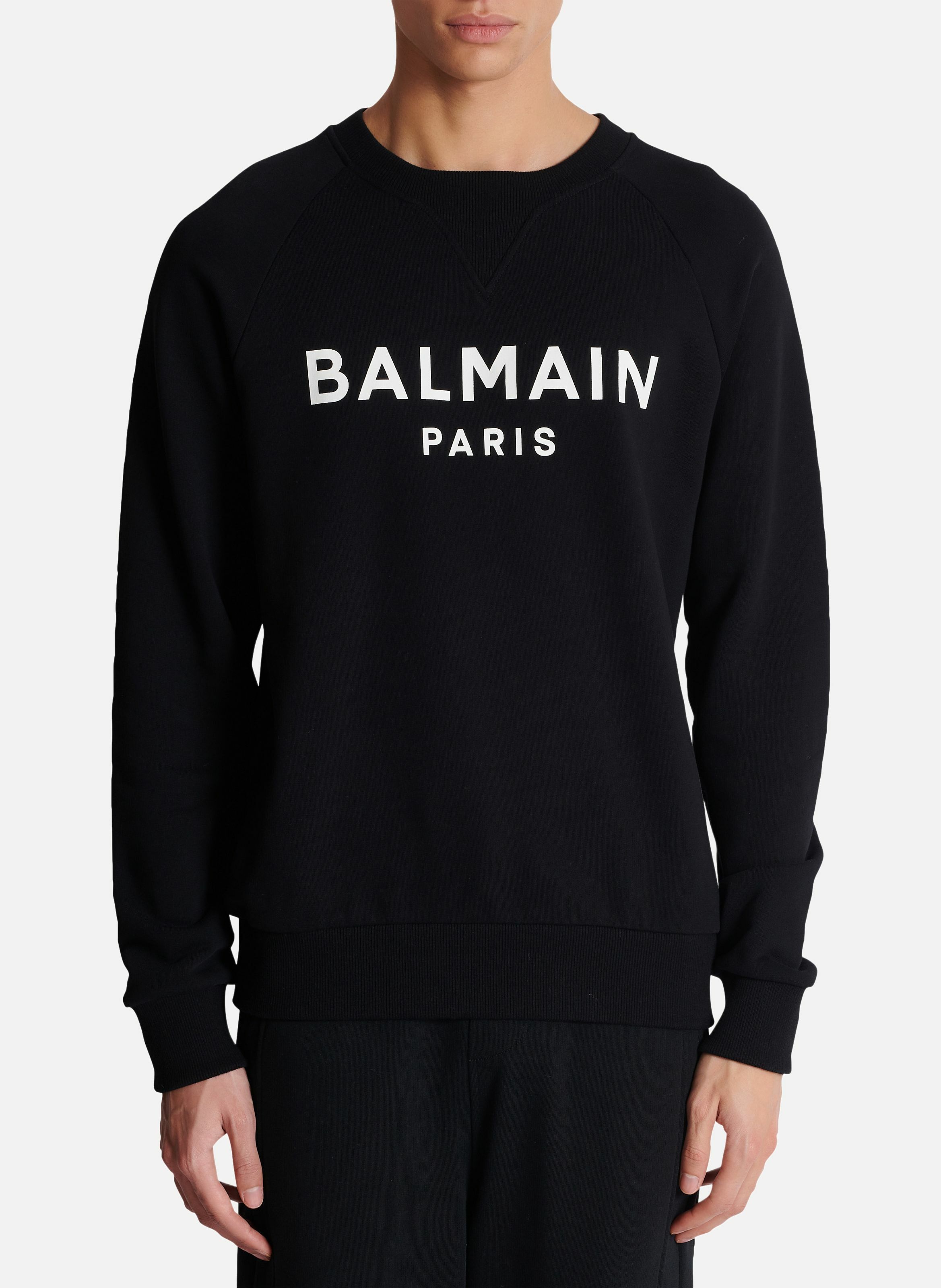 Sweat-shirt imprimé balmain paris BALMAIN Noir