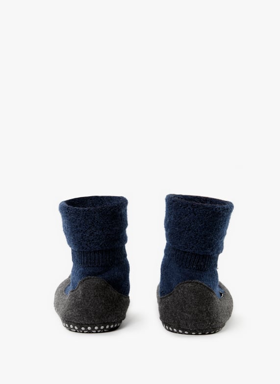 Chaussons anti-dérapant en laine mélangée | Bleu by FALKE Chaussons anti-dérapant en laine mélangée Bleu