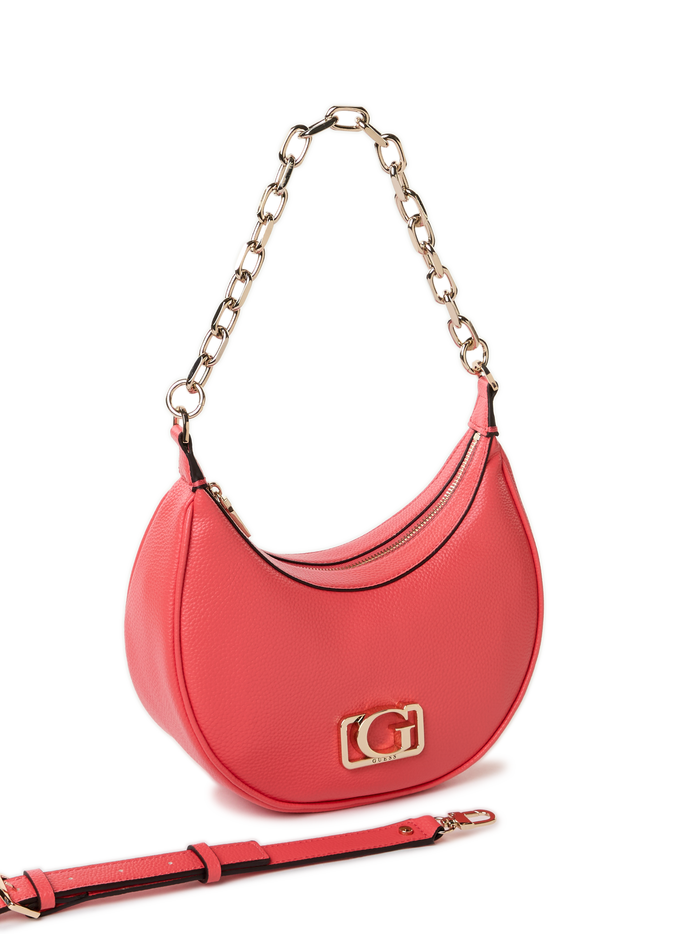 Shoulder bag with chain GUESS Red