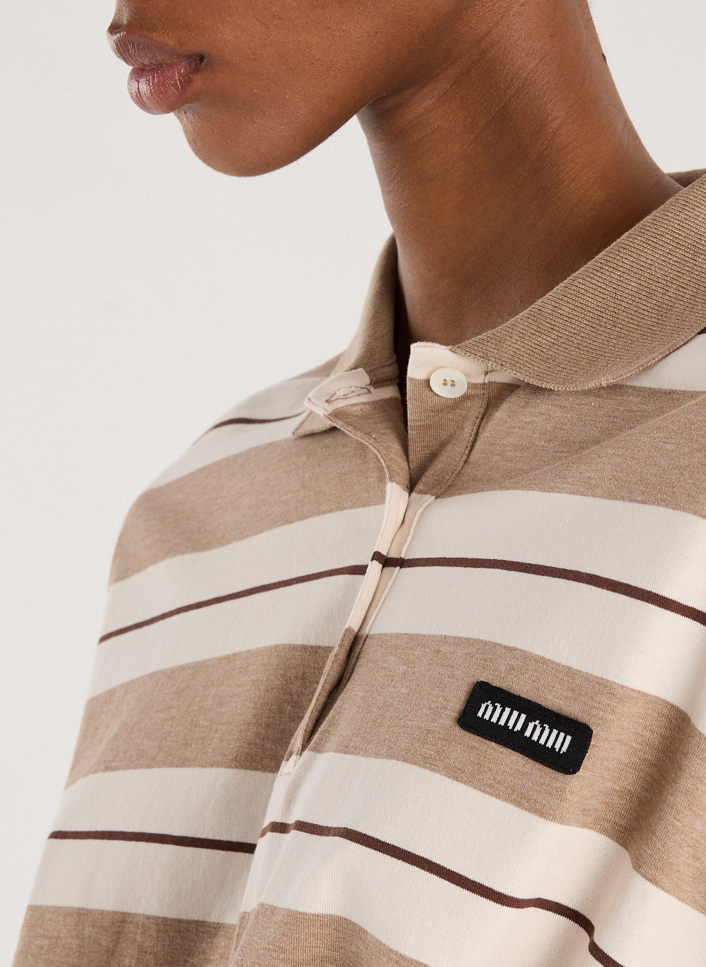 Polo manches longues MIU MIU Multicolore