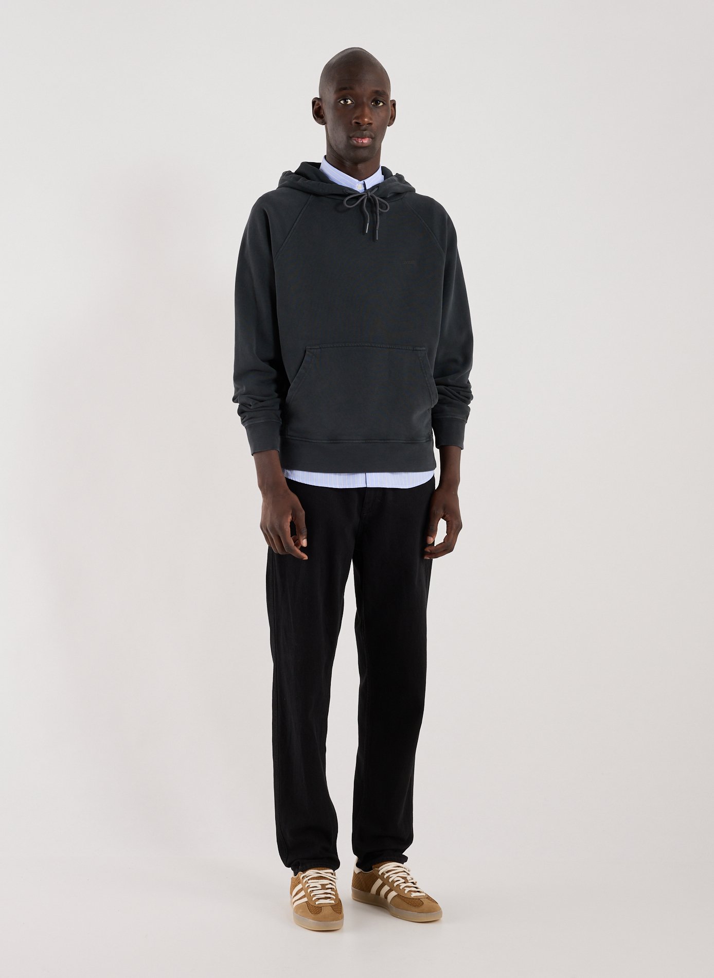 Jean coupe droite en coton CLOSED Noir