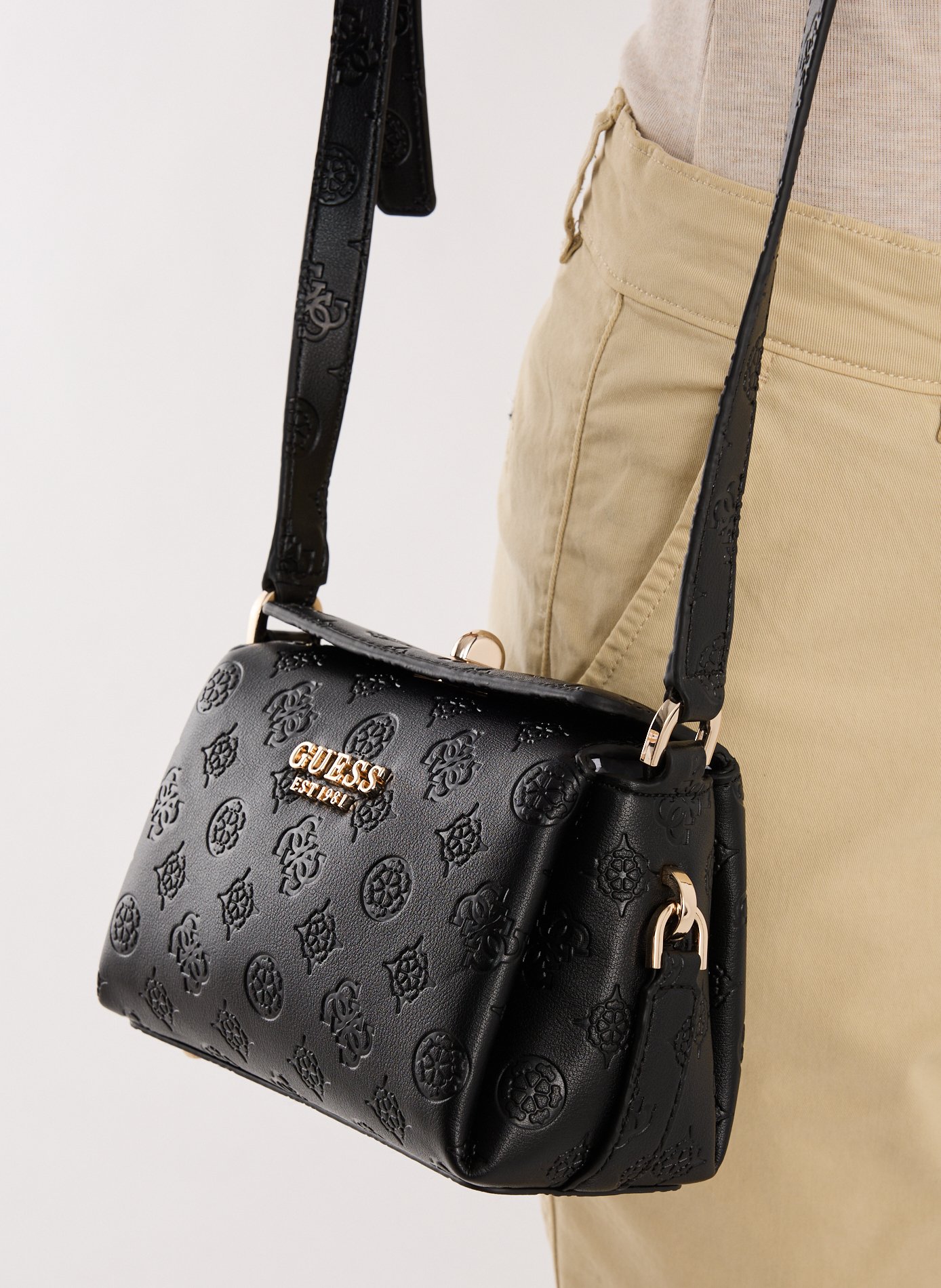 Sac à bandoulière à logo  Noir