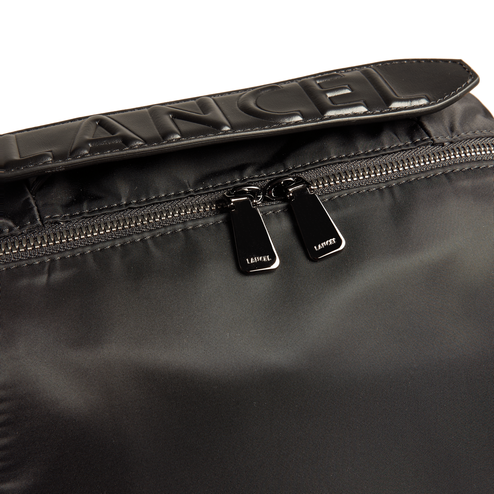 Sac à dos zippé 15'6 origami de lancel en cuir LANCEL Noir