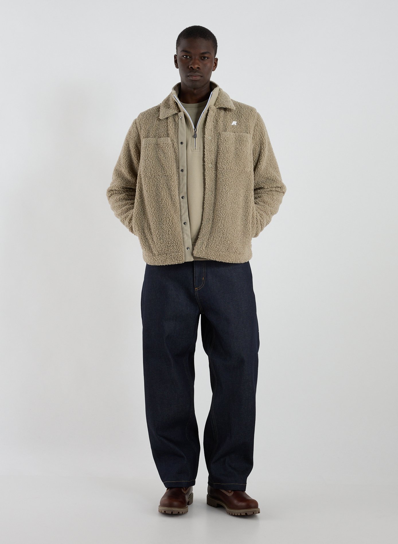 Wide cotton jeans CARHARTT WIP Blue