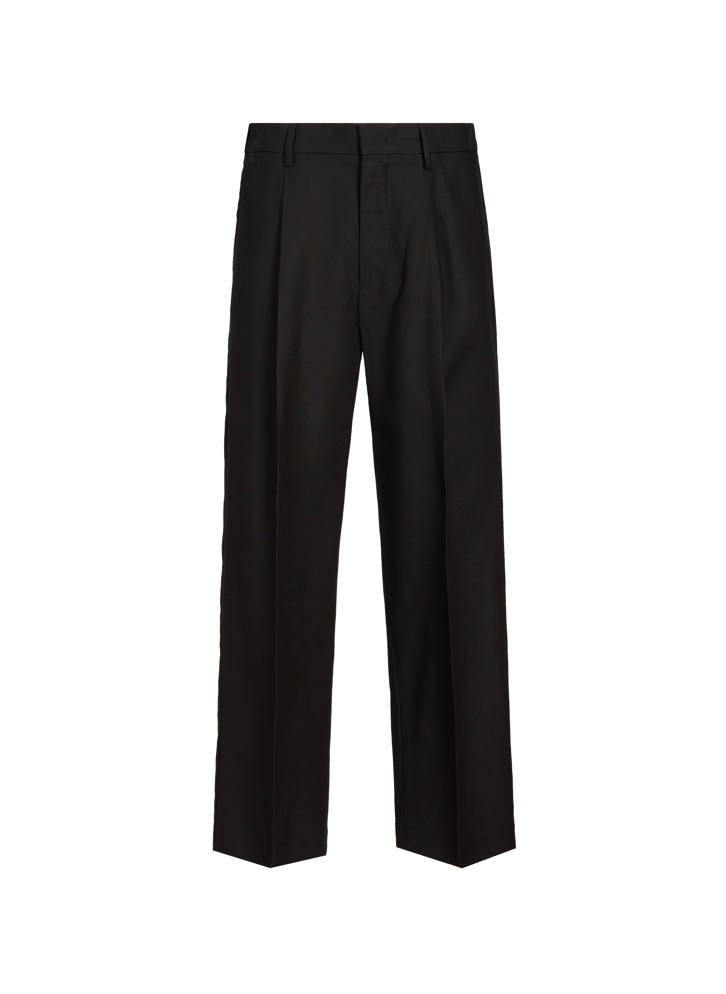 NN.07 Pantalon droit uni Noir