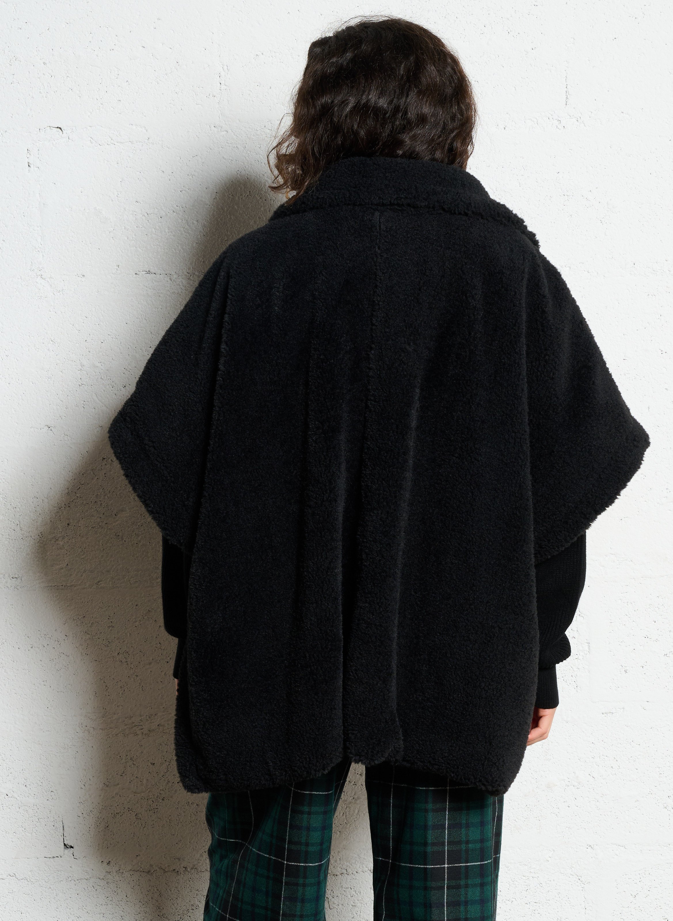 Cape oversize en fourrure synthétique IKKS Noir