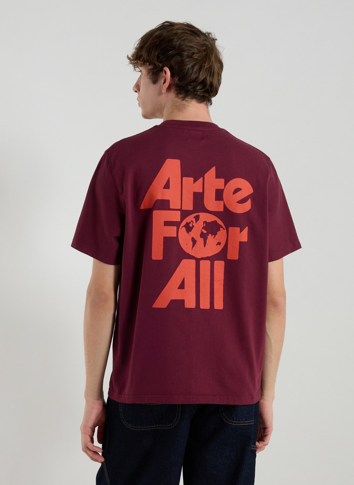 T-shirt col rond en coton ARTE ANTWERP Rouge