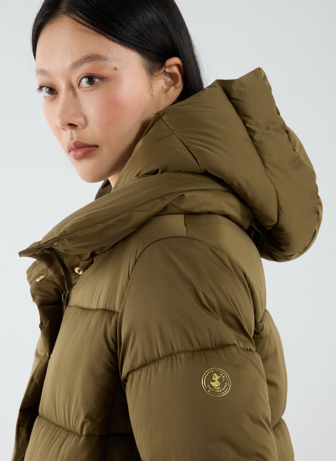 Hands Off umbrella SAVE THE DUCK Green