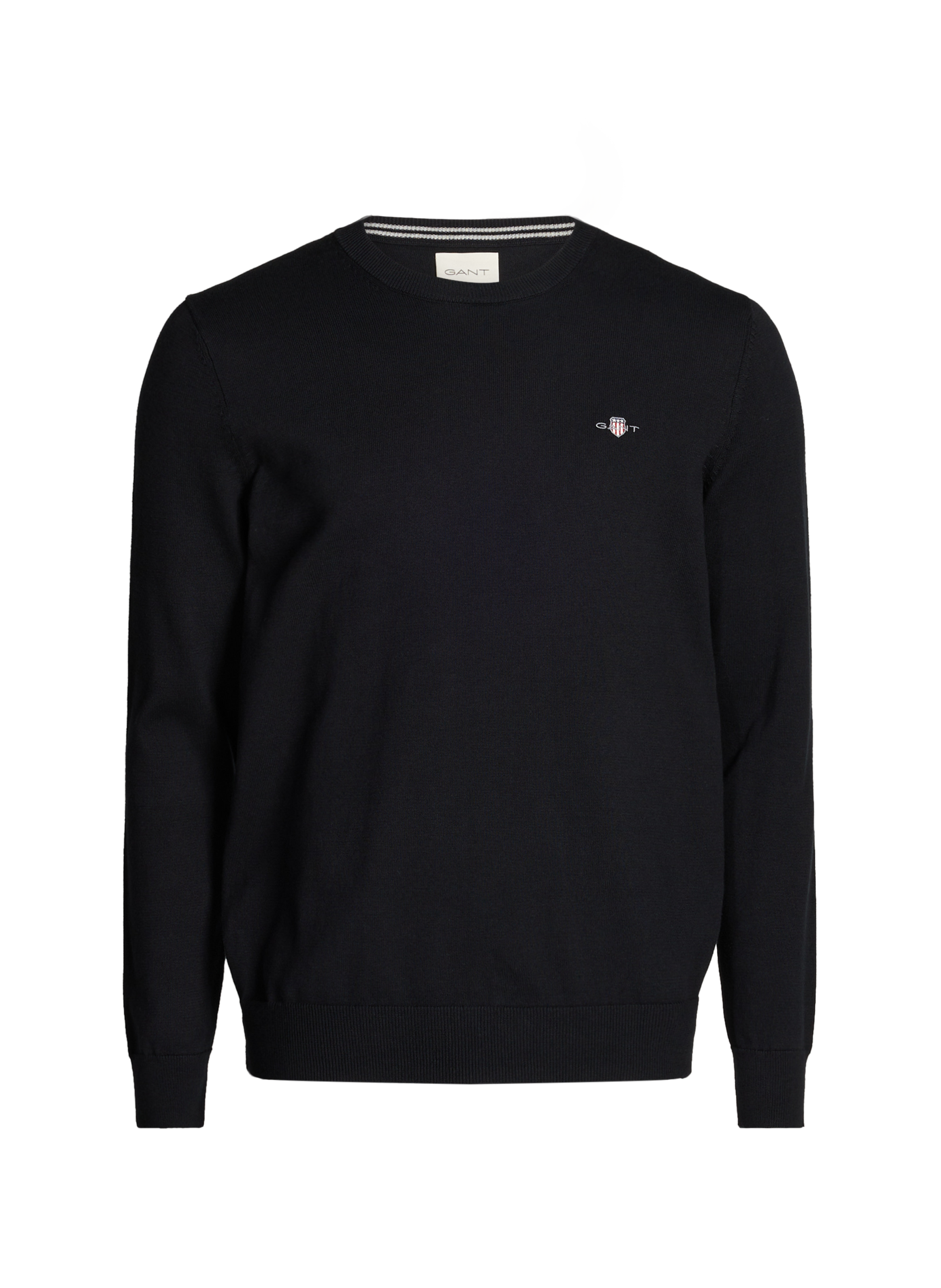 GANT Cotton round neck Sweatshirt Black