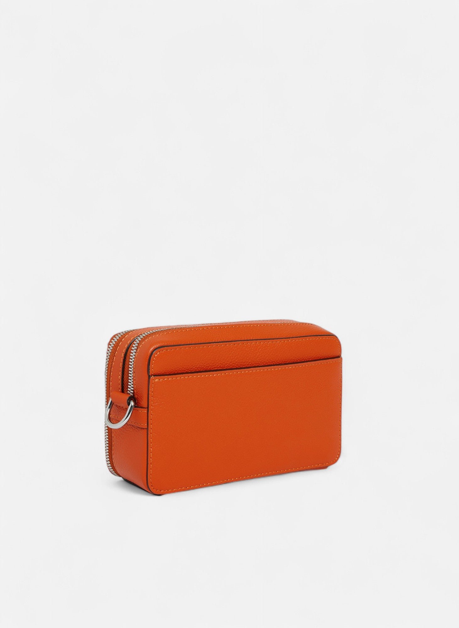 Petite sacoche 2 compartiments emile en cuir grainé LE TANNEUR Orange