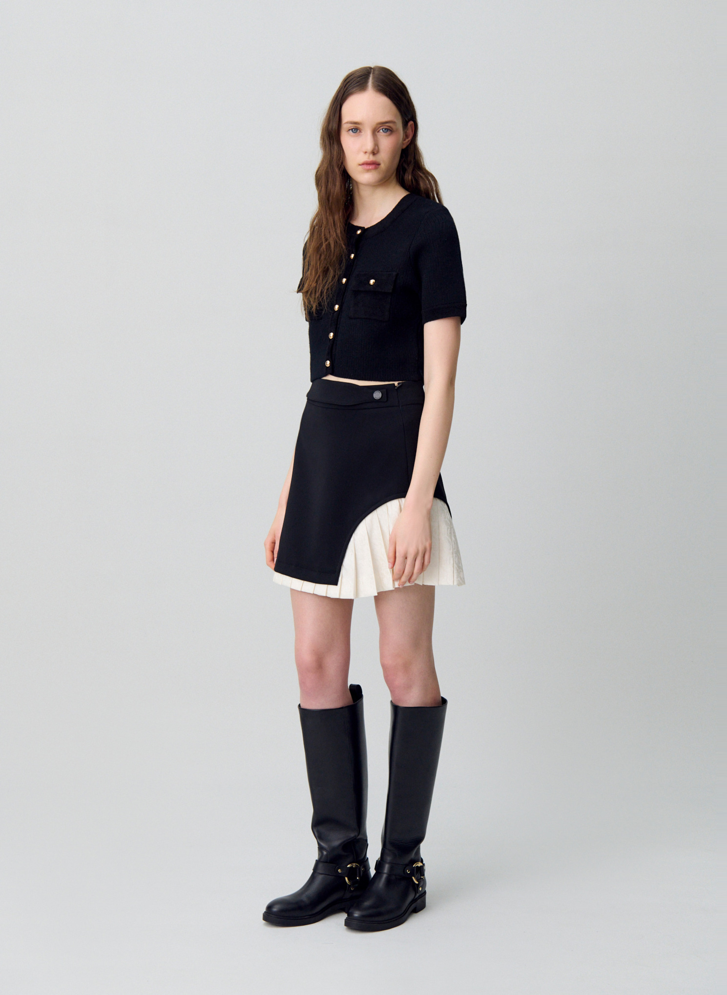 Jupe courte bicolore scarlett CLAUDIE PIERLOT Multicolore