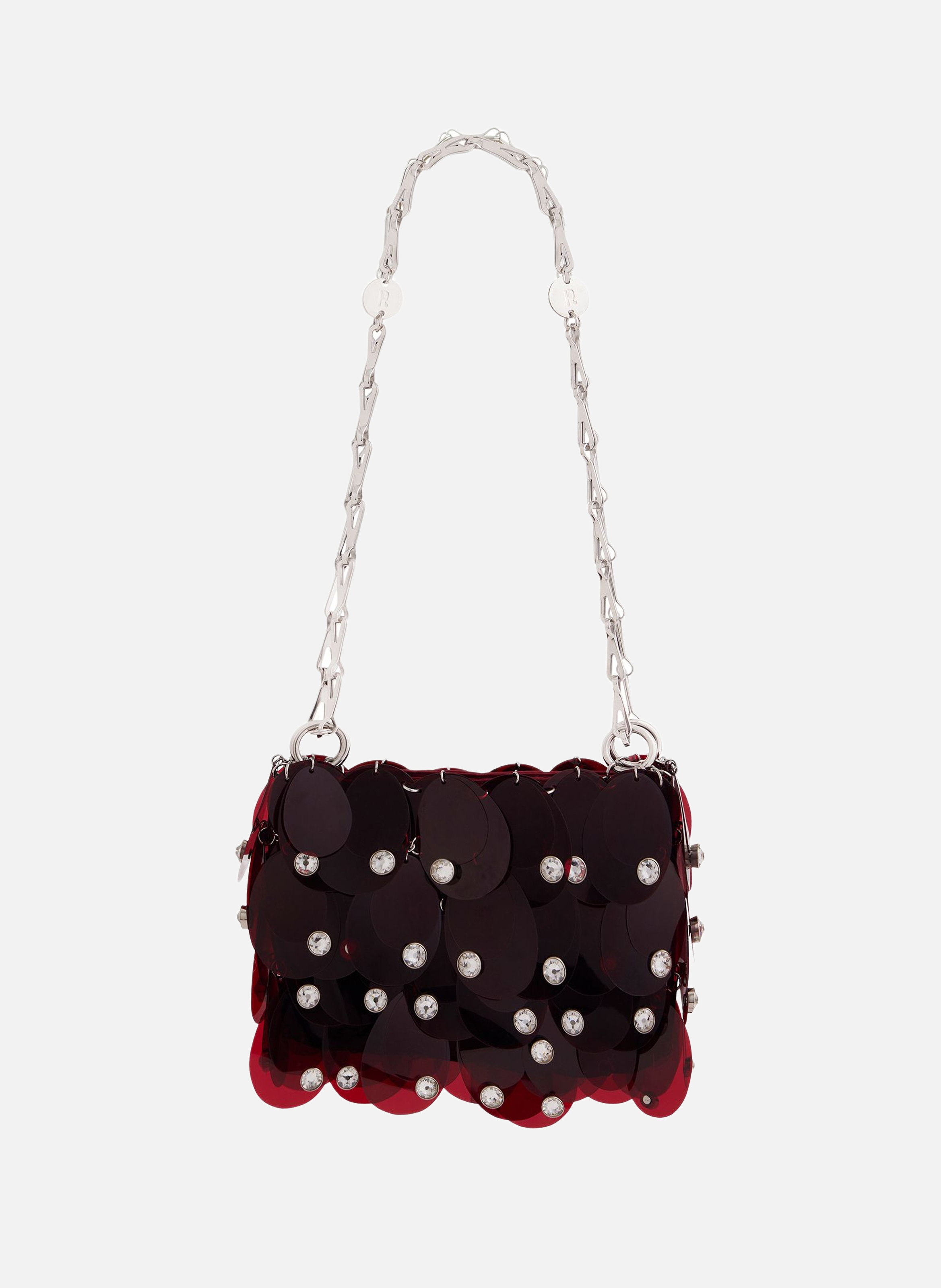 Sac sparkle RABANNE Rouge