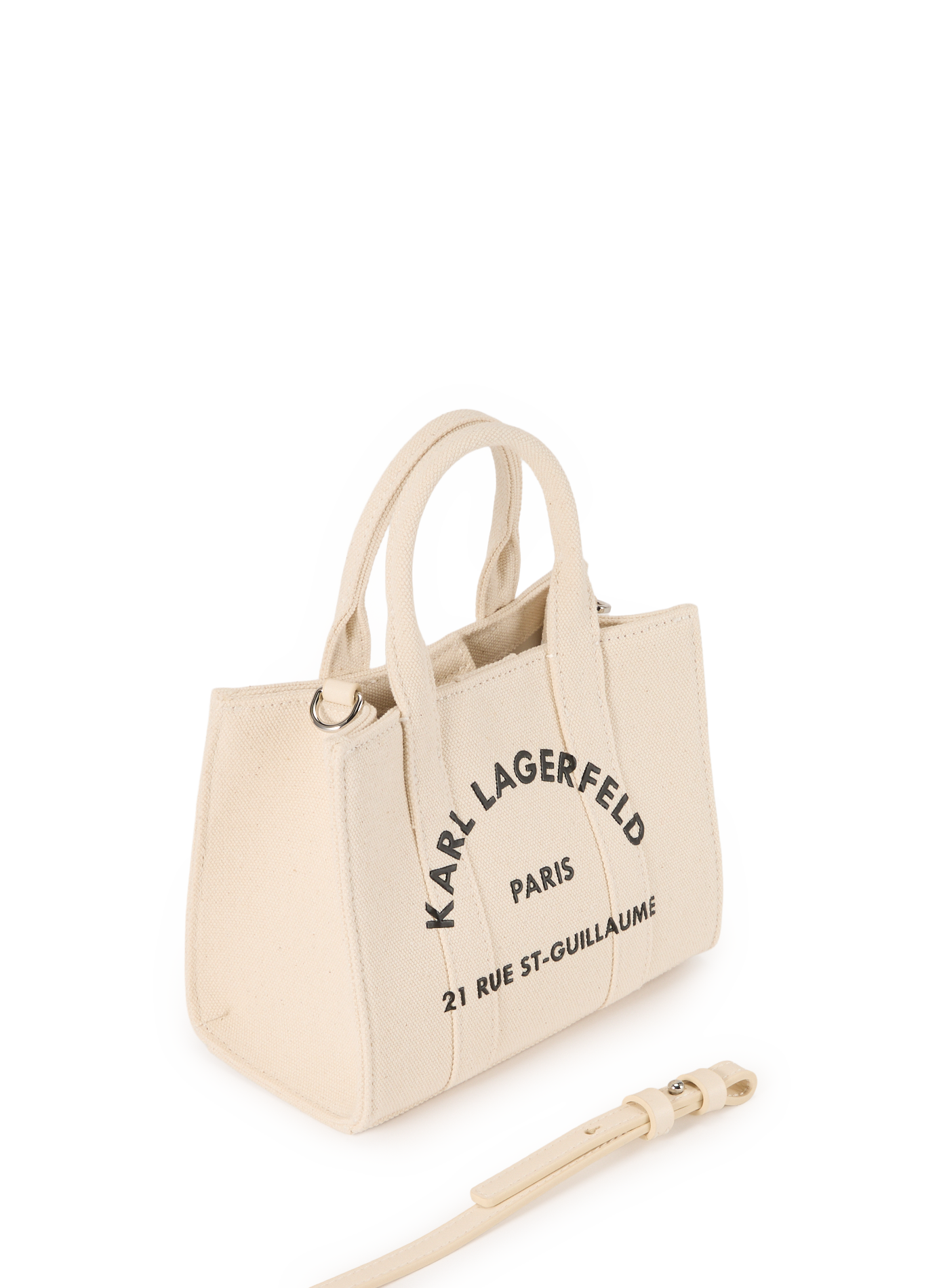 Sac à main en coton KARL LAGERFELD Beige
