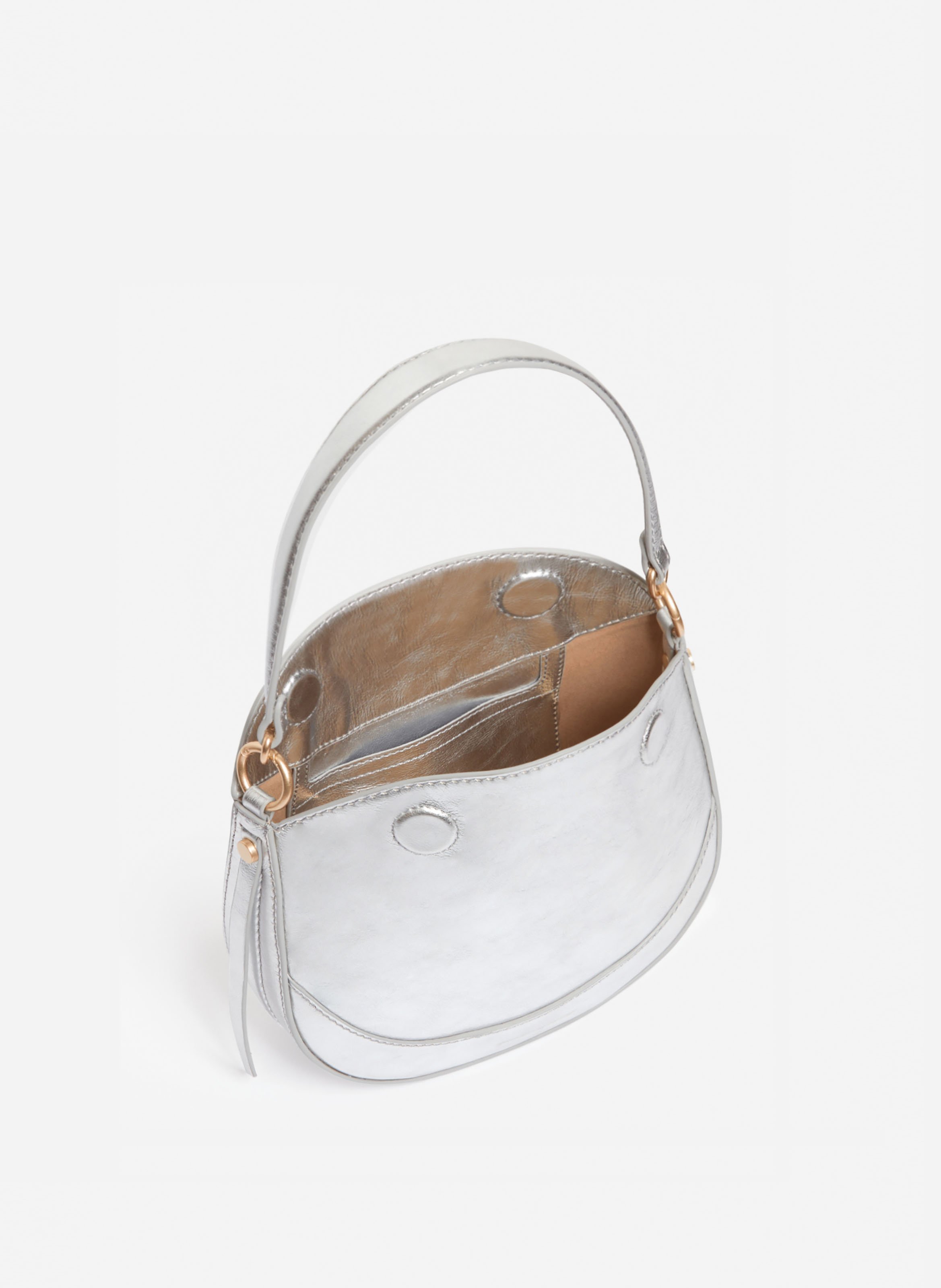 Petit sac daily en cuir VANESSA BRUNO Argent