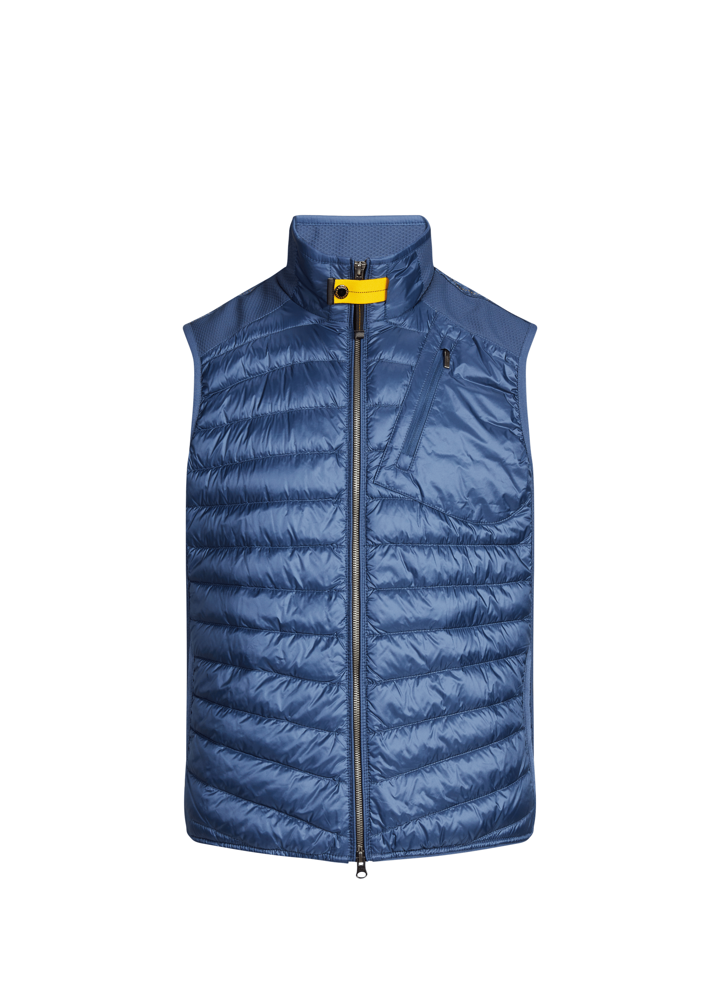 Sleeveless Zavier Puffer Jacket with High Neck PARAJUMPERS Blue
