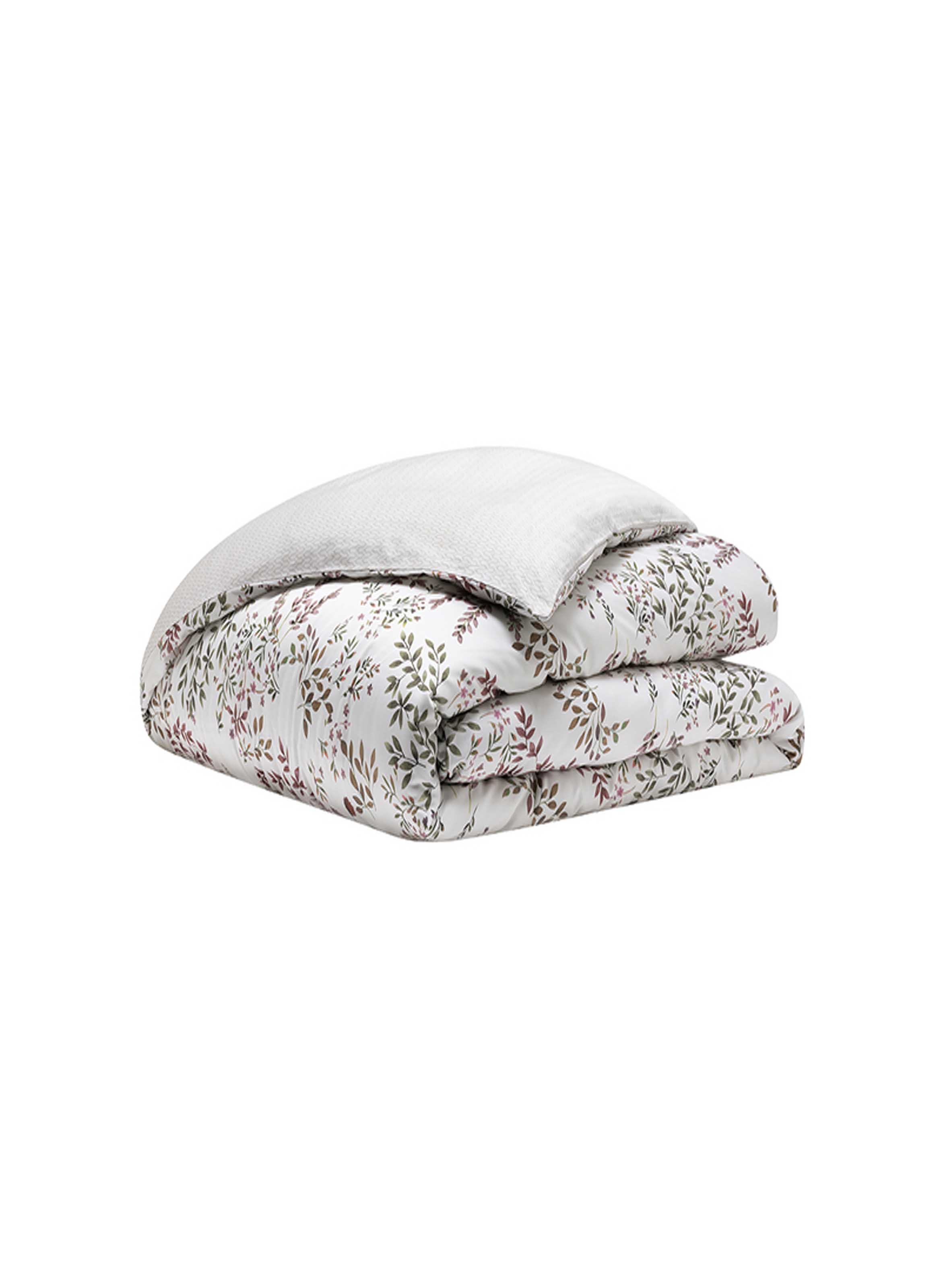 Housse de couette imprimée en satin de coton bio, tourbillon ALEXANDRE TURPAULT Rouge