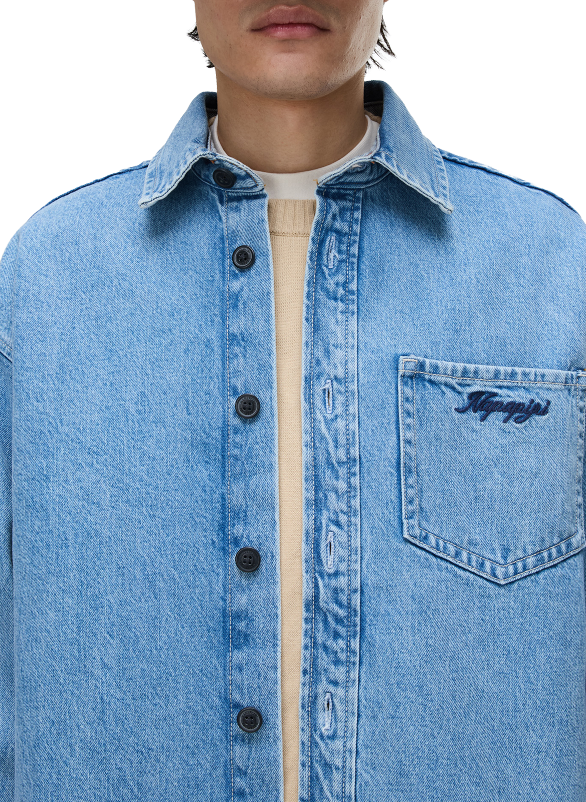 Surchemise en jean en coton NAPAPIJRI Bleu