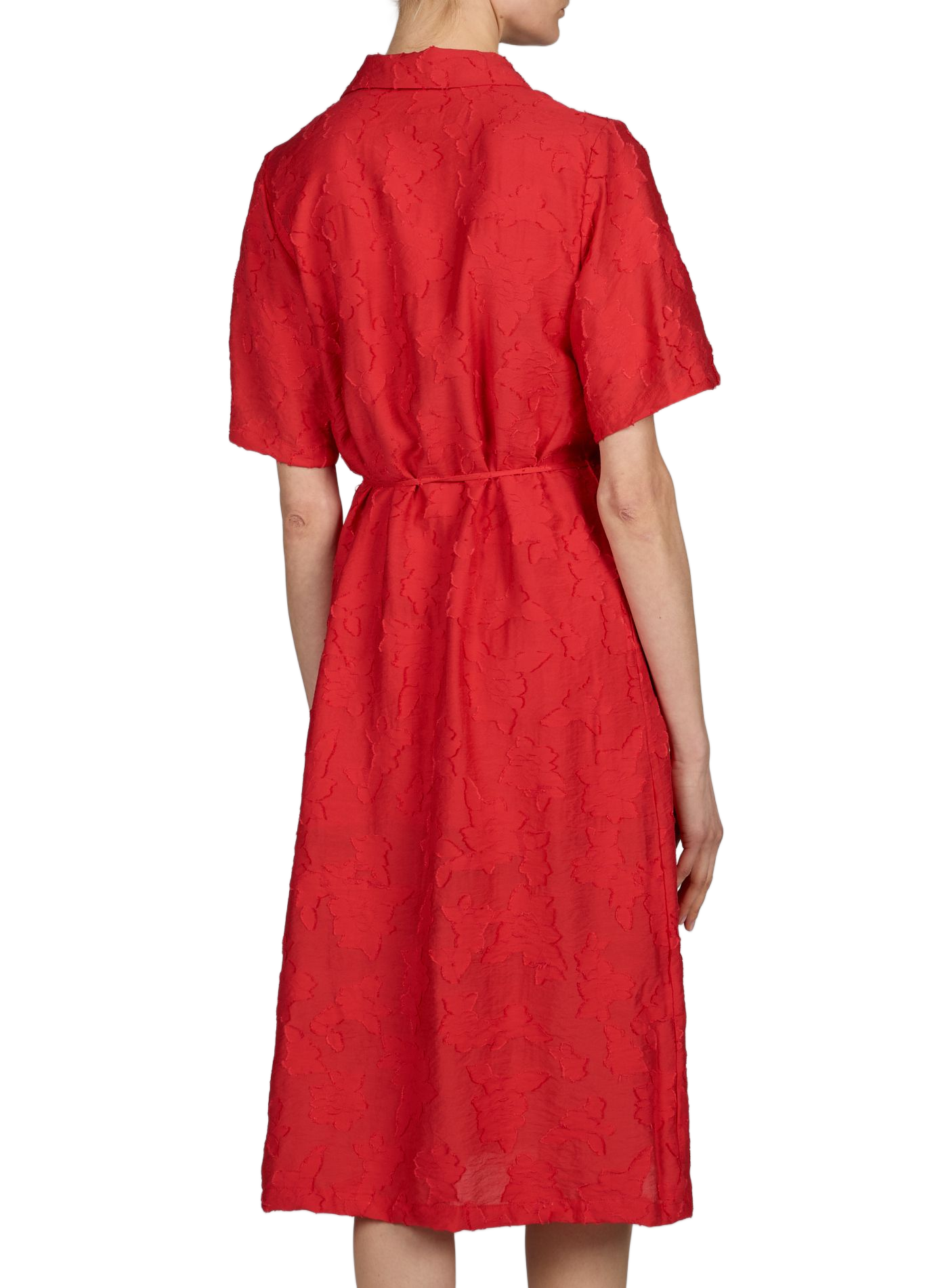 Robe midi avec broderies OBJECT Beige