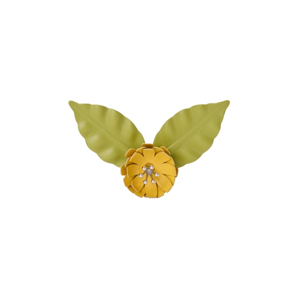 Paula's Ibiza - Broche fleur en cuir de veau Paula's Ibiza - Broche fleur en cuir de veau