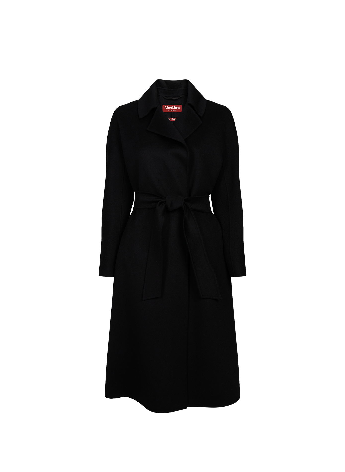 Manteau en laine vierge, soie et cachemire MAX MARA STUDIO Noir