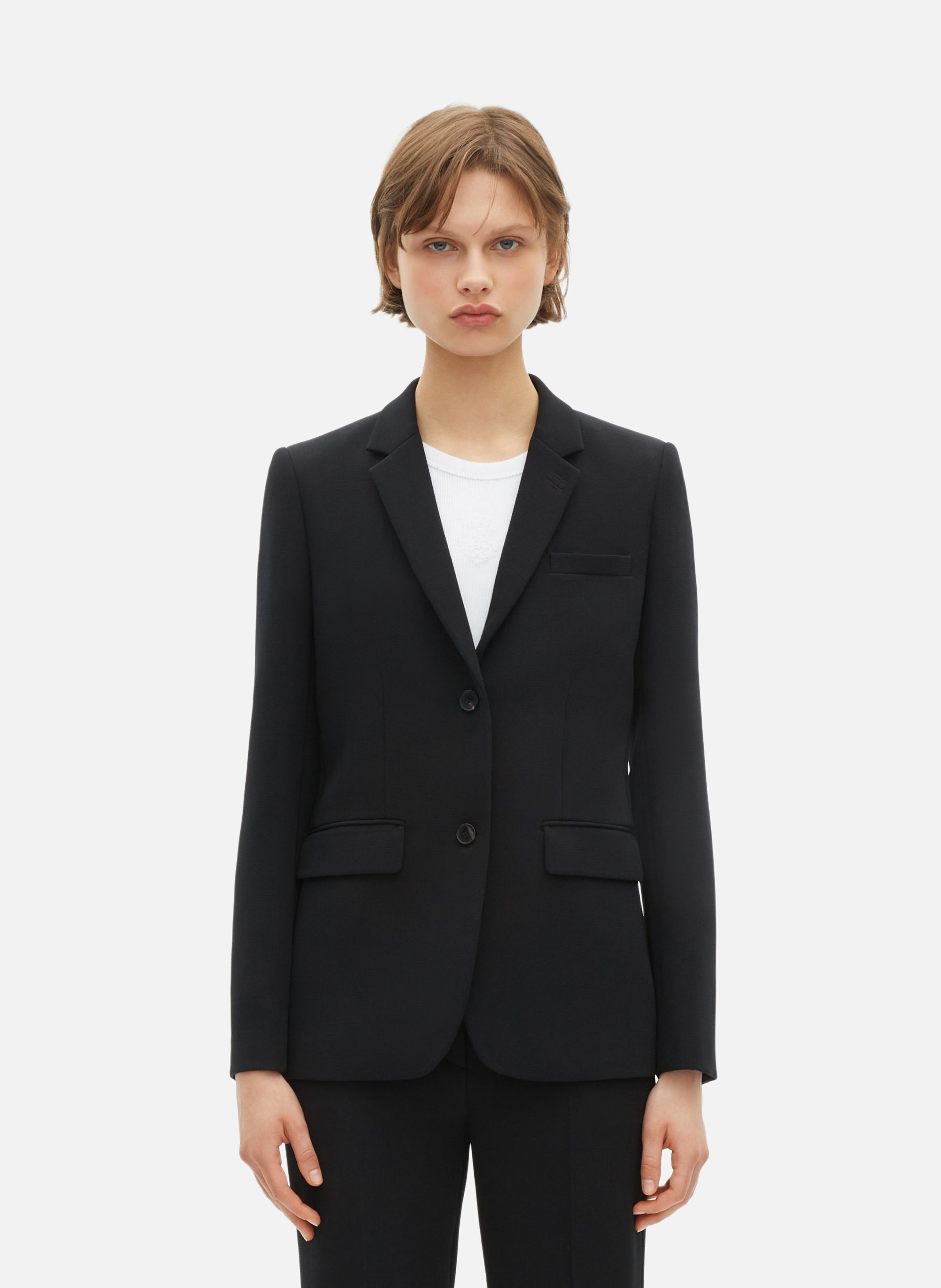 Veste de costume en crêpe coupe structurée THE KOOPLES Noir