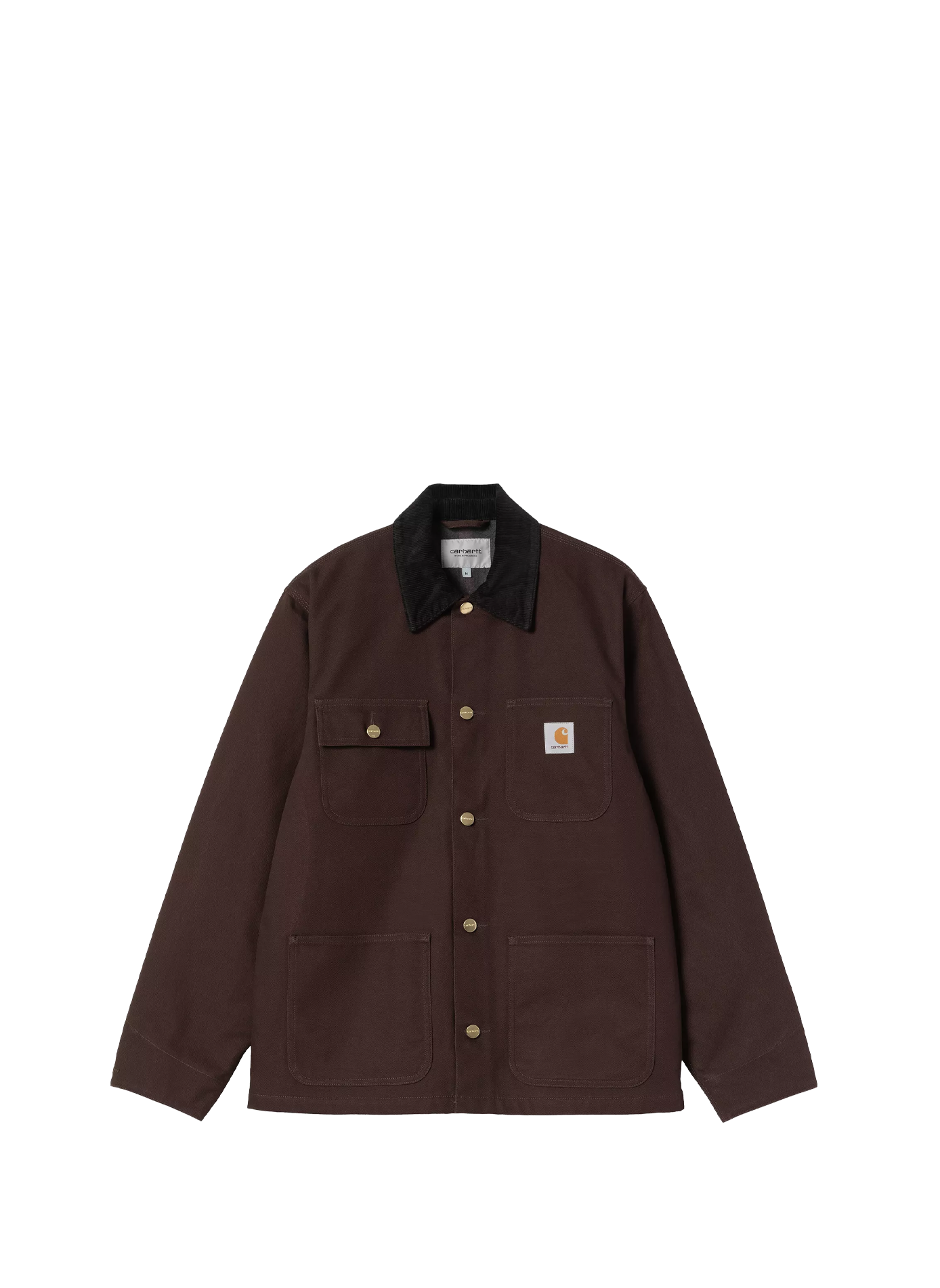 Jacket with classic cotton collar CARHARTT WIP Brown