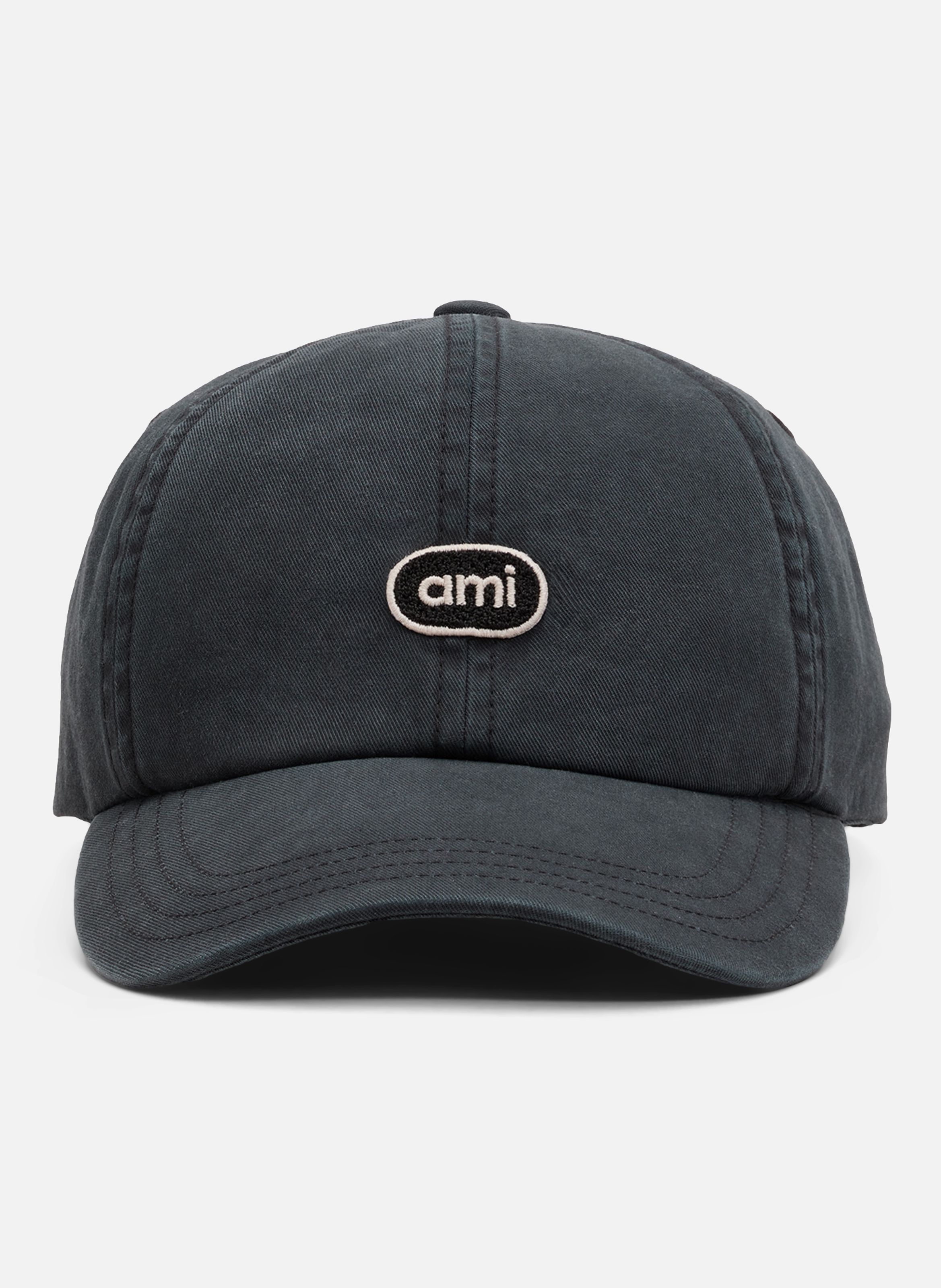 Casquette unisexe en coton patch ami AMI PARIS Noir